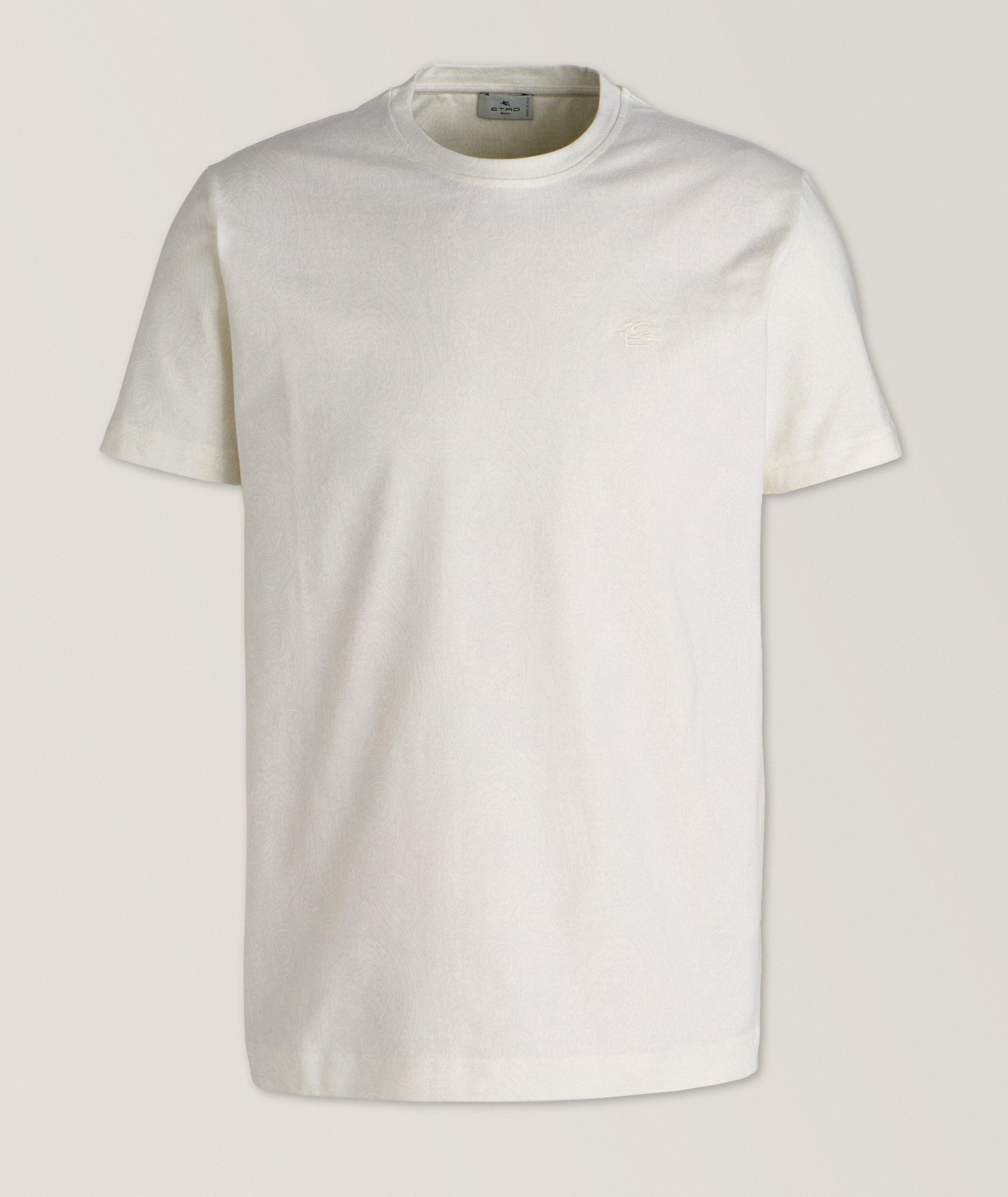 T-shirt en coton à motif paisley image 0