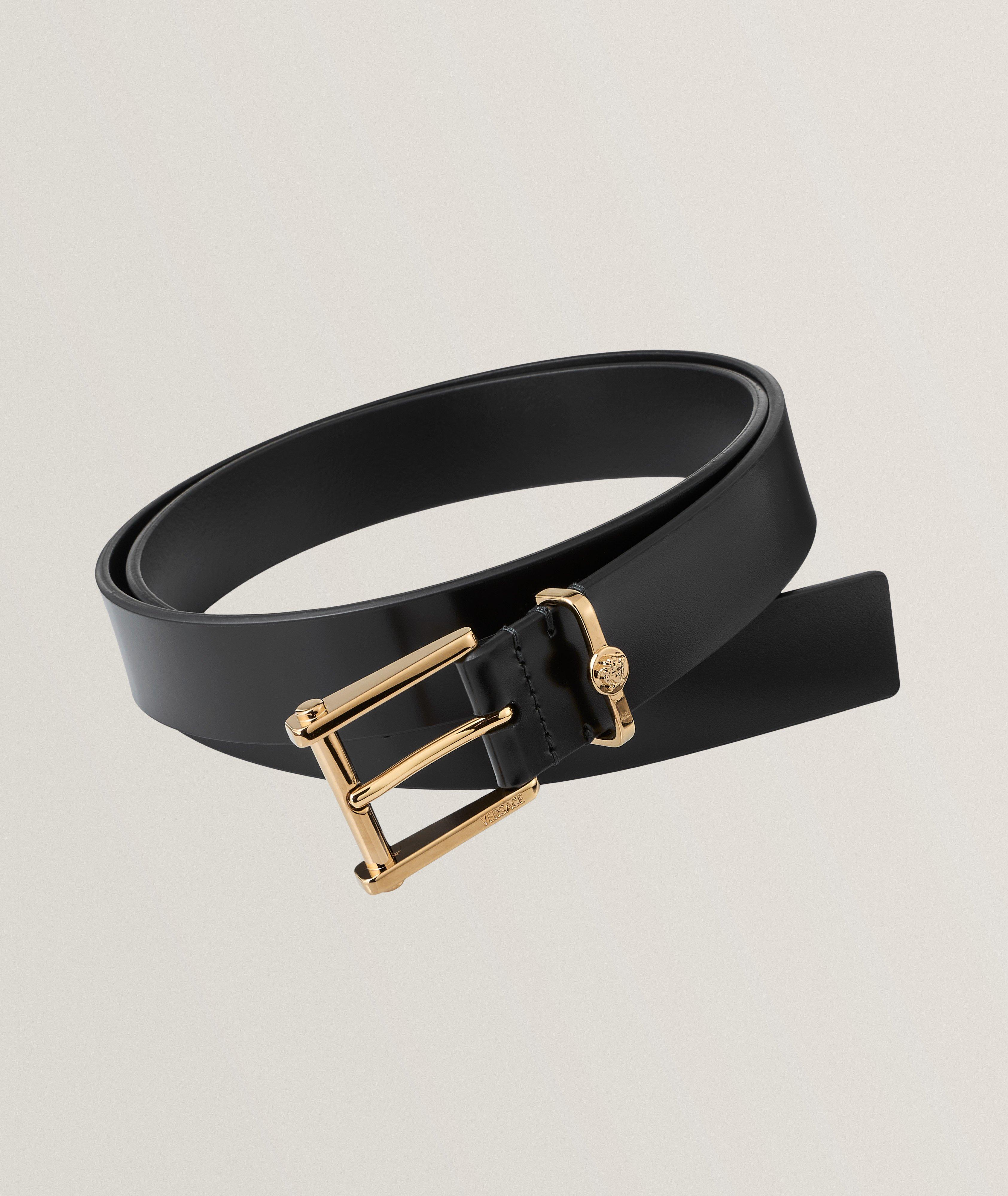 Ibex - Black Leather Belt 32mm - Furbellow & Co