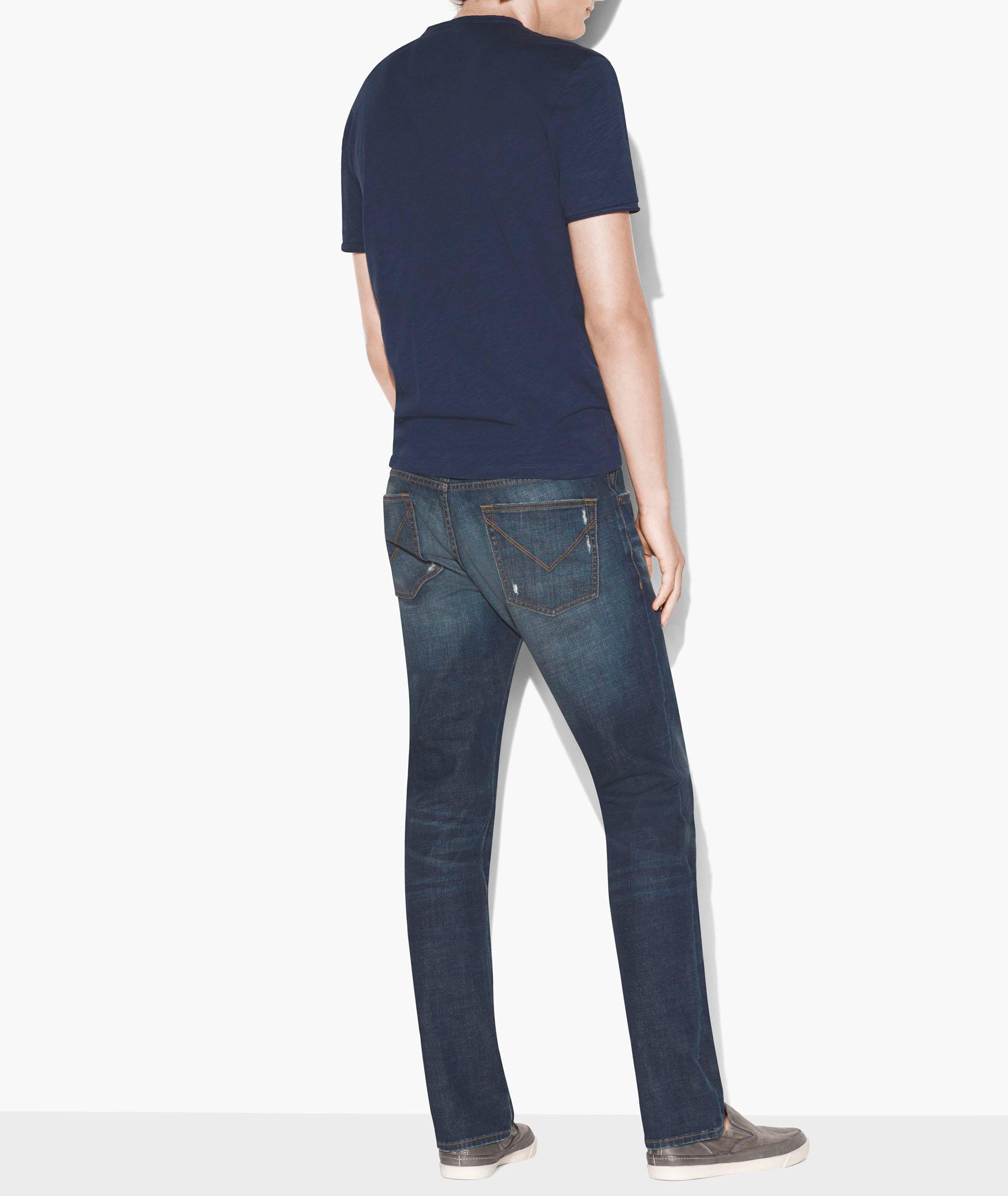 Burnout Cotton Henley T-Shirt image 3