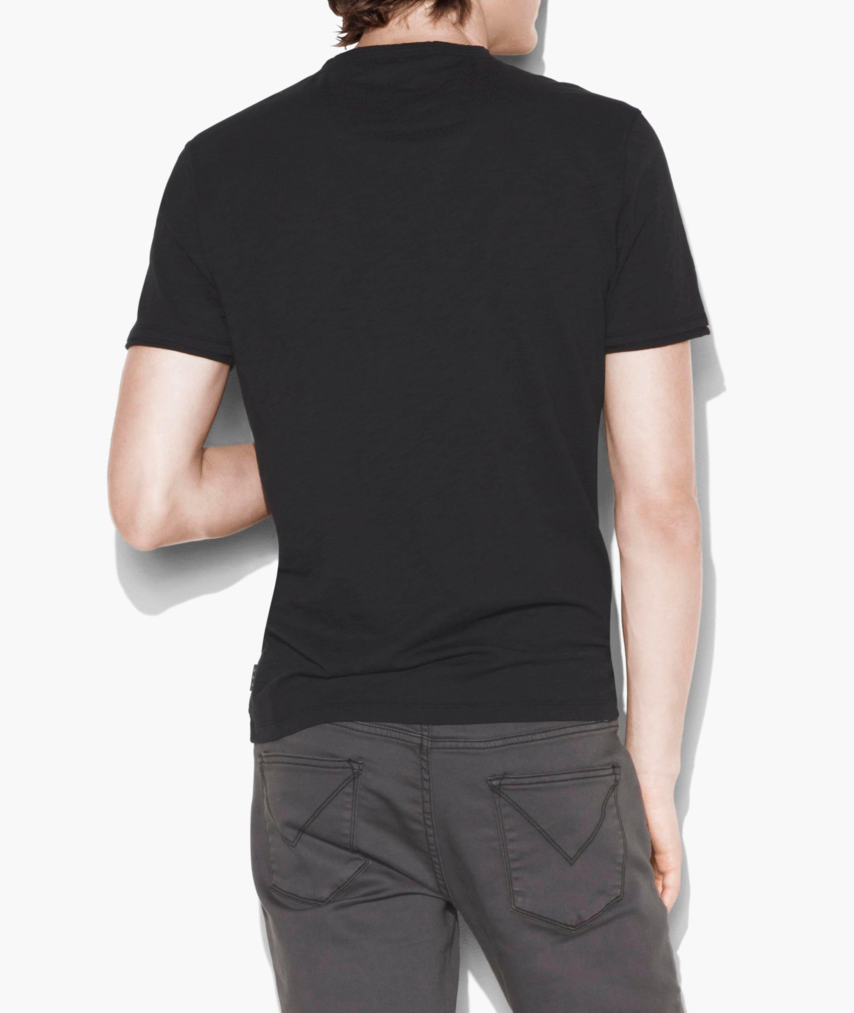 Burnout Cotton Henley T-Shirt image 2