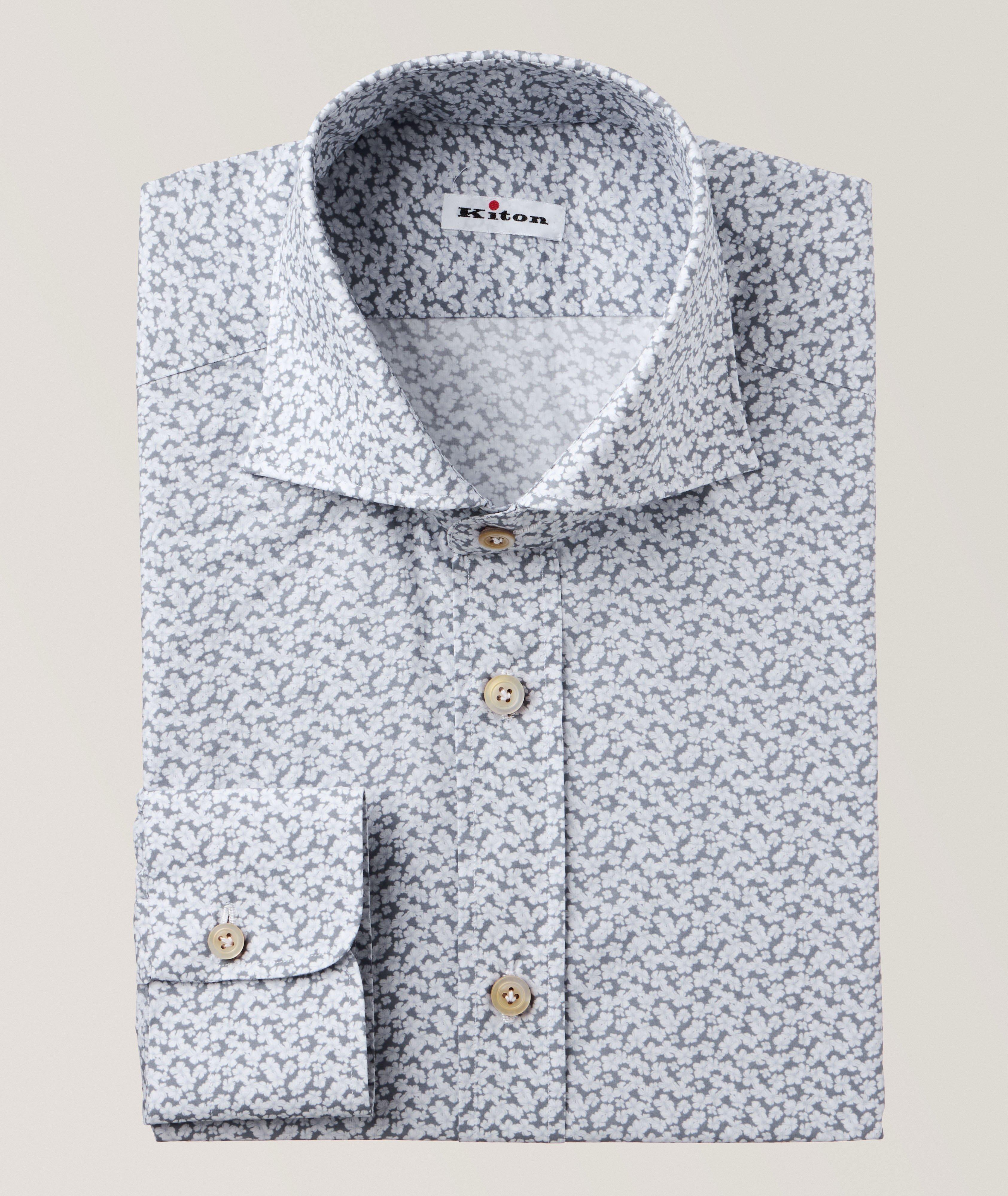 Chemise habillée en coton à motif floral image 0