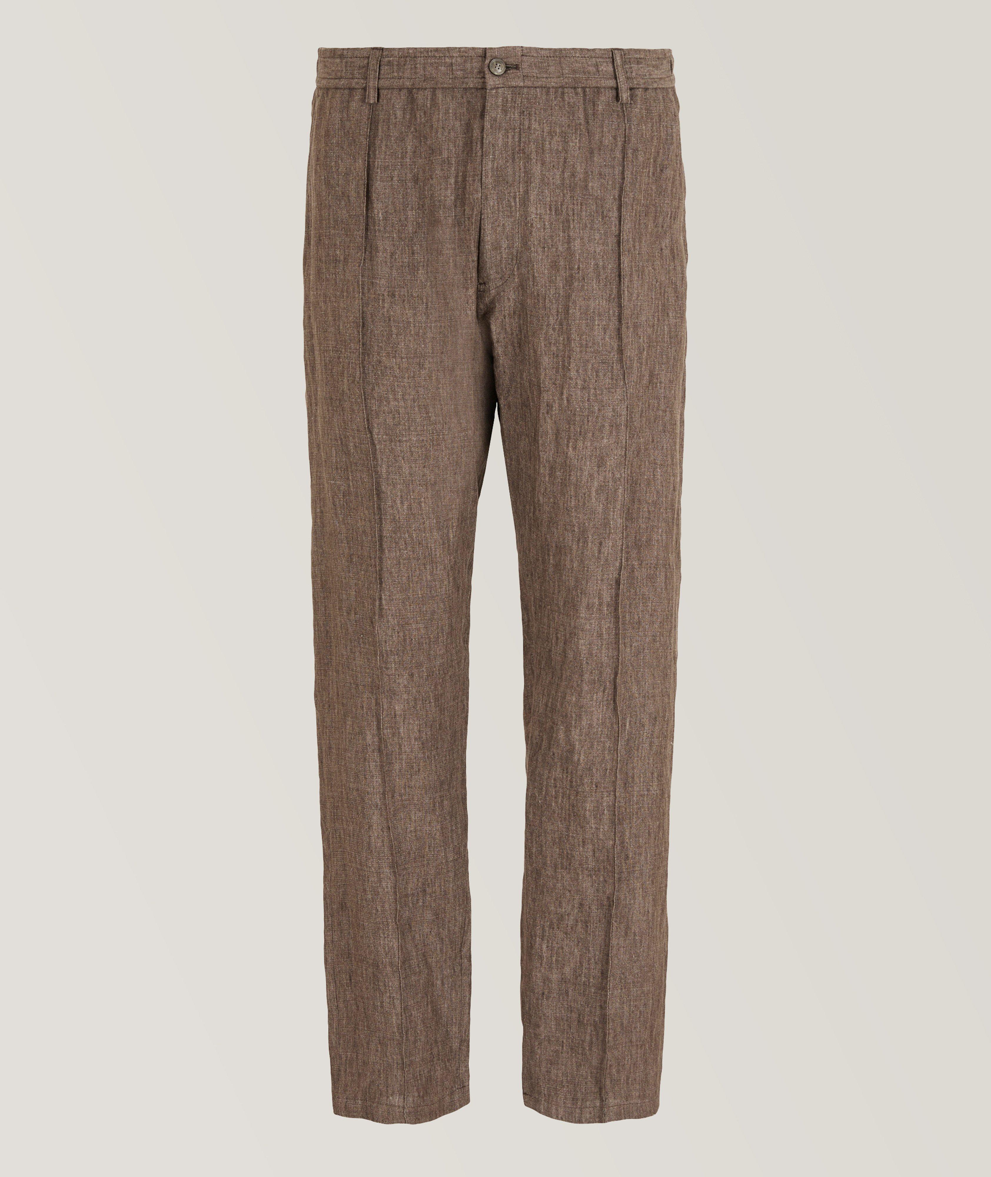 Pantalon en crêpe de lin délavé image 0