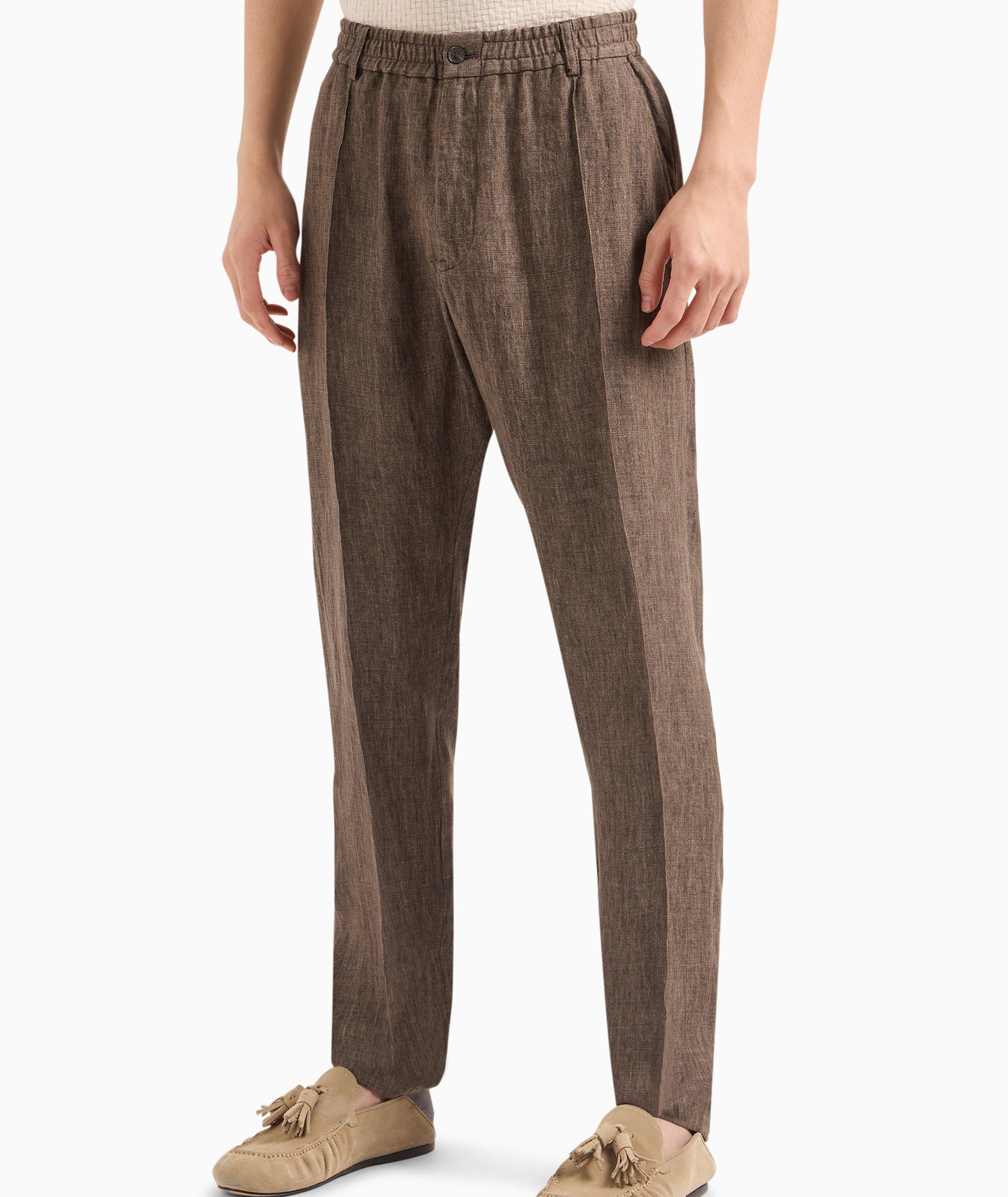 Pantalon en crêpe de lin délavé image 1