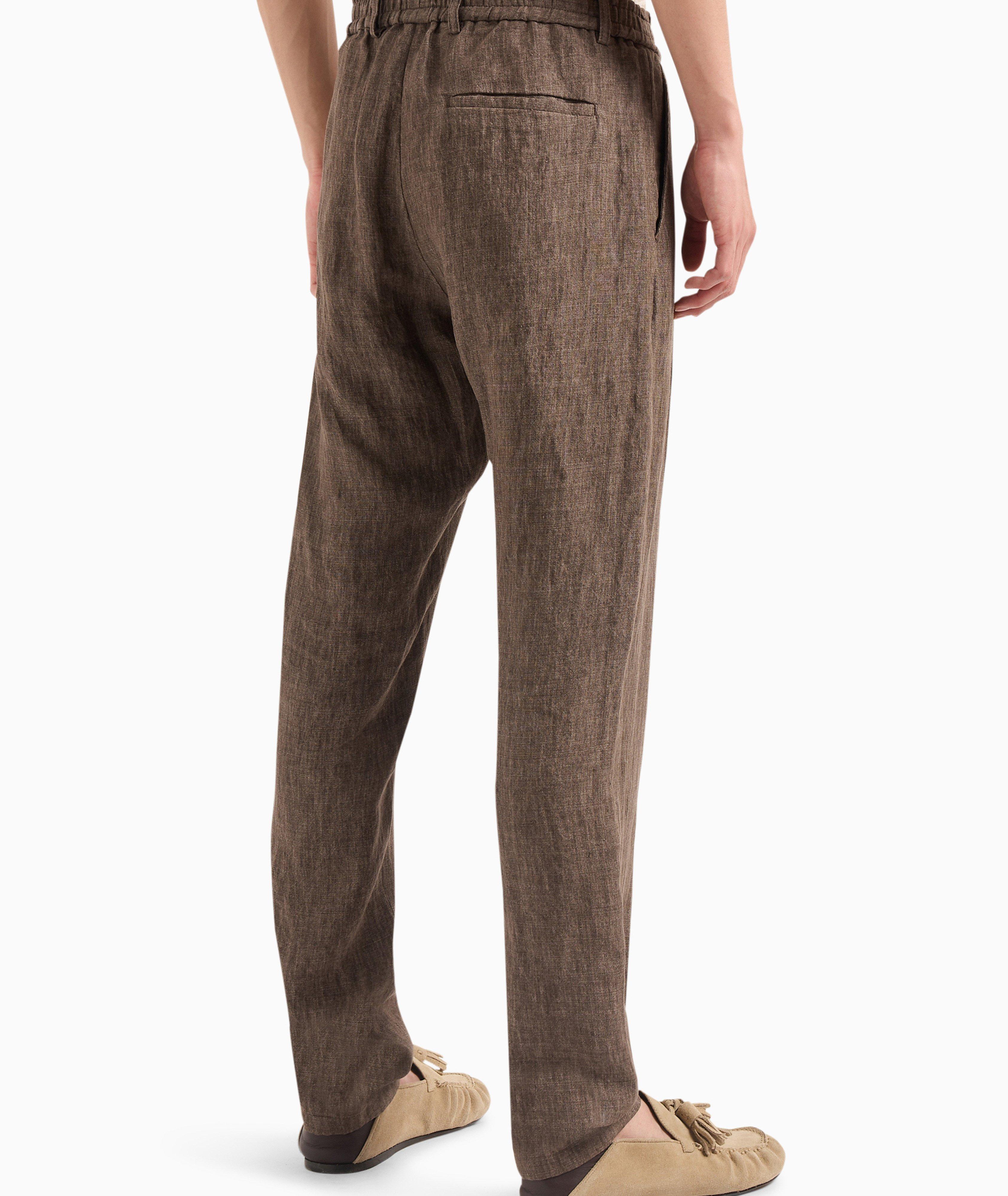 Pantalon en crêpe de lin délavé image 2