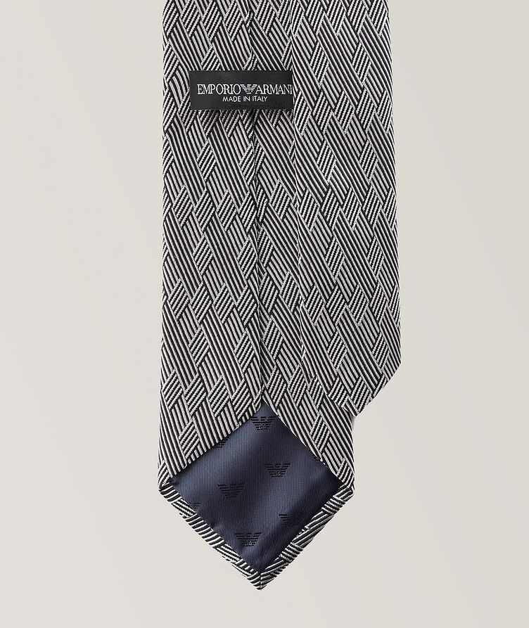 Cravate en soie à motif de style illusion d’optique image 1