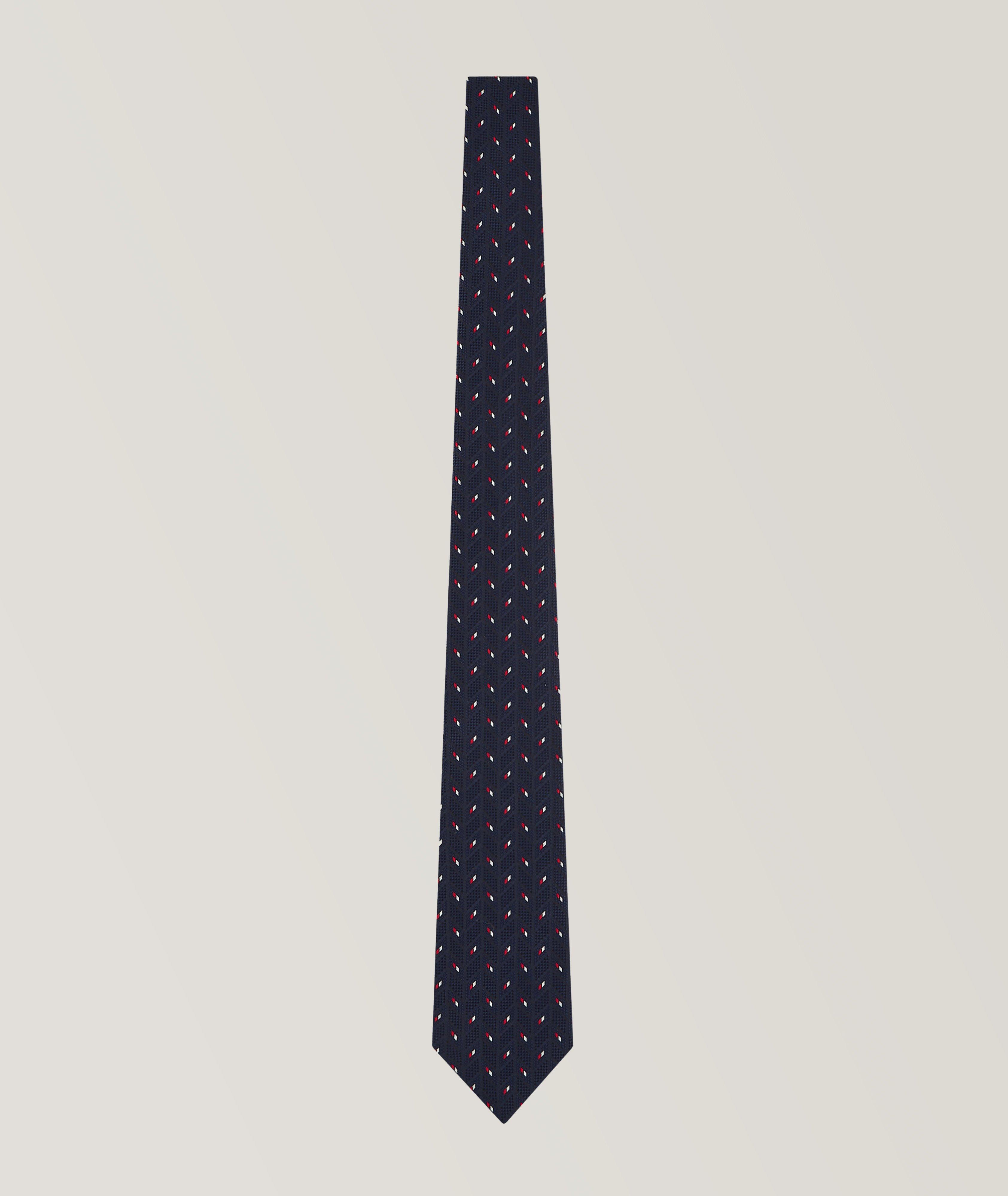 Neat Pattern Silk Tie  image 0