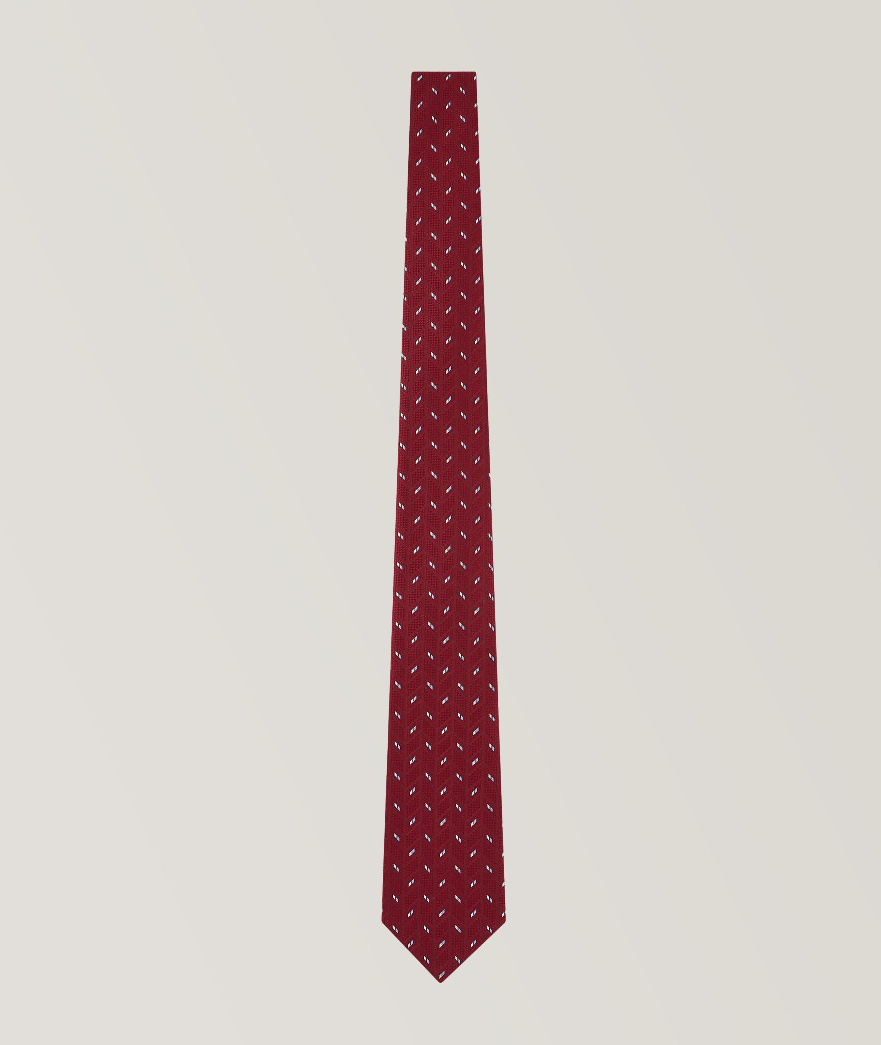 Neat Pattern Silk Tie  image 0