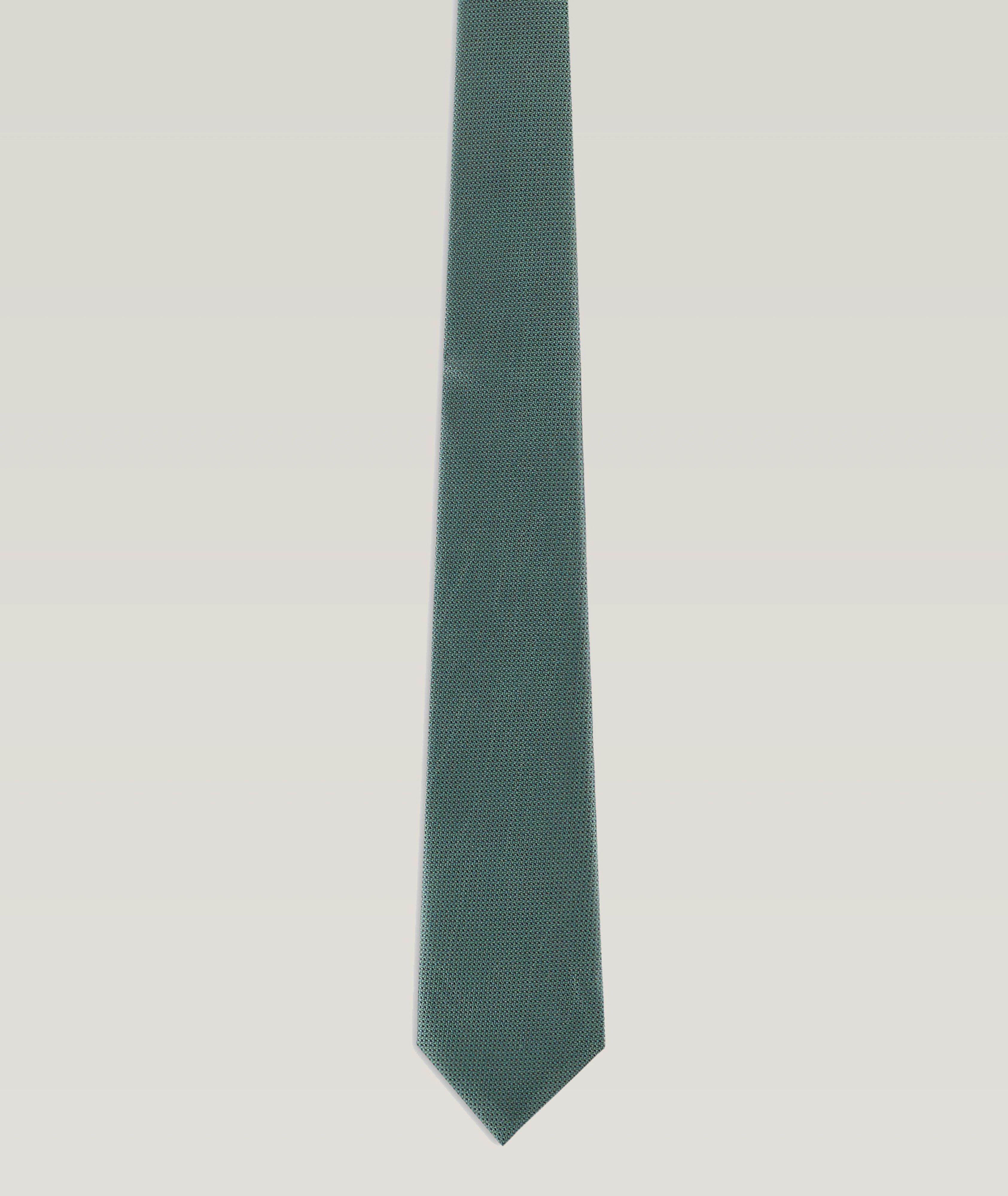 Neat Pattern Chevron Silk Jacquard Tie image 0