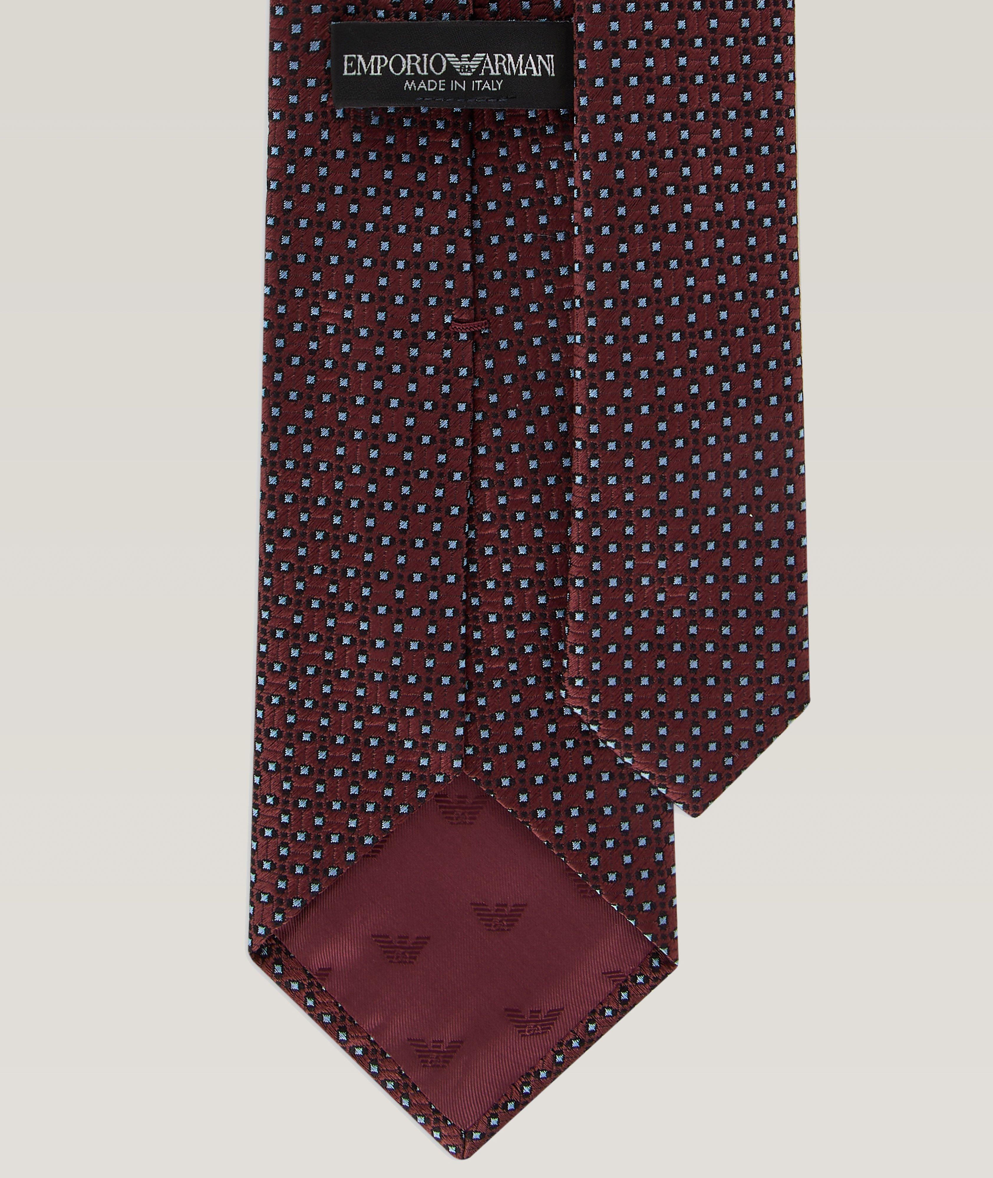 Neat Pattern Chevron Silk Jacquard Tie image 1