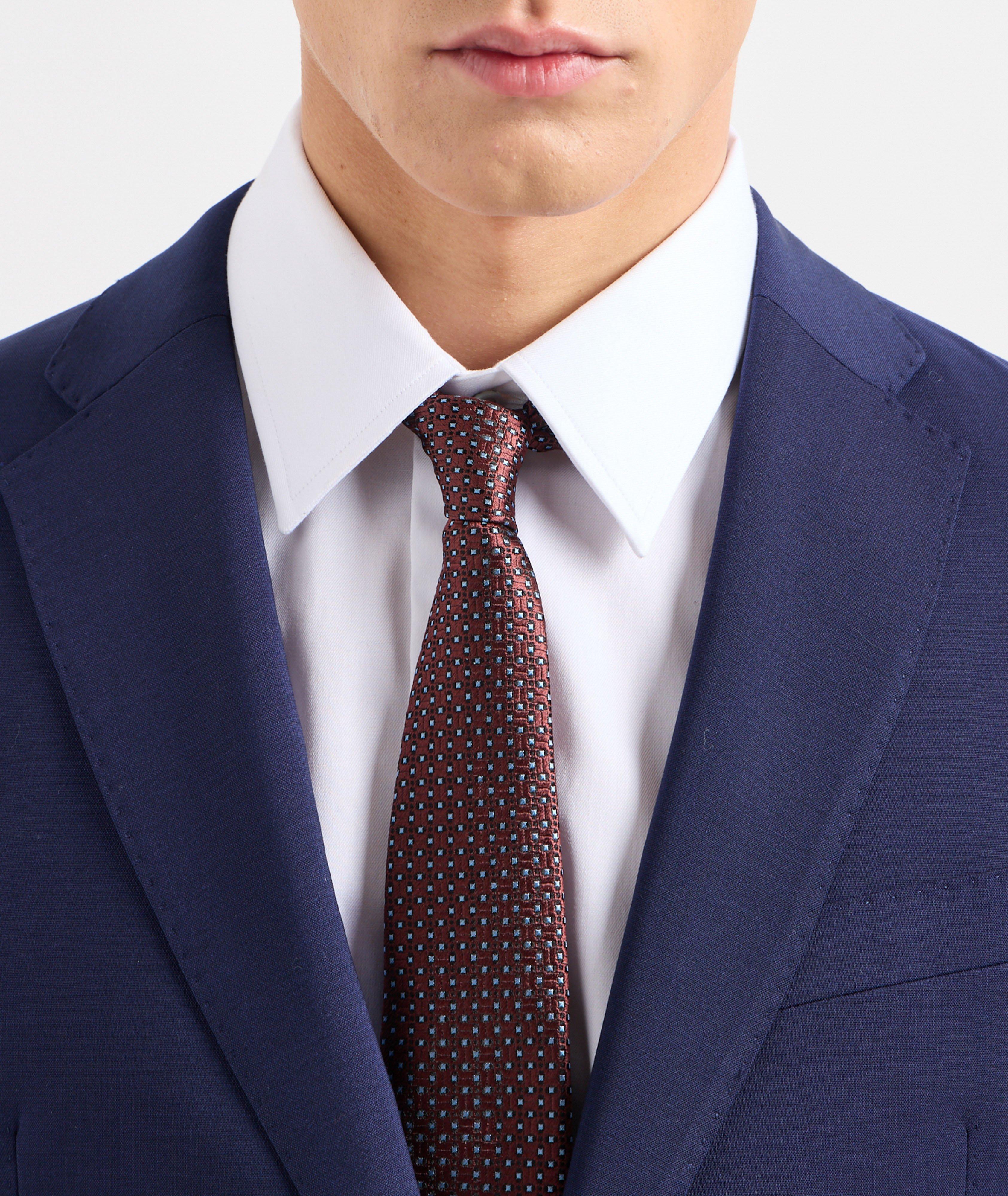 Neat Pattern Chevron Silk Jacquard Tie image 2