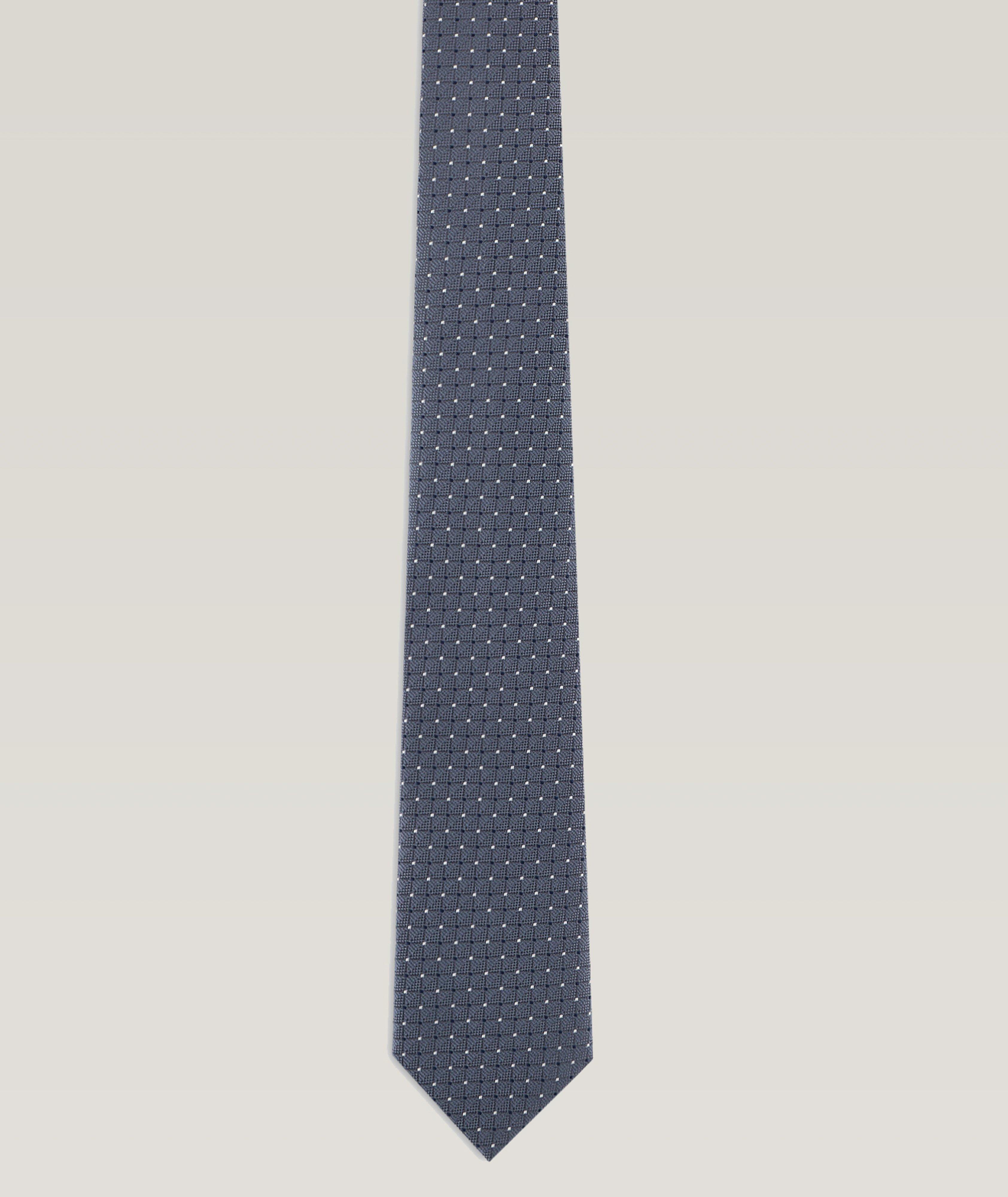 Neat Pattern Silk Jacquard Tie image 0