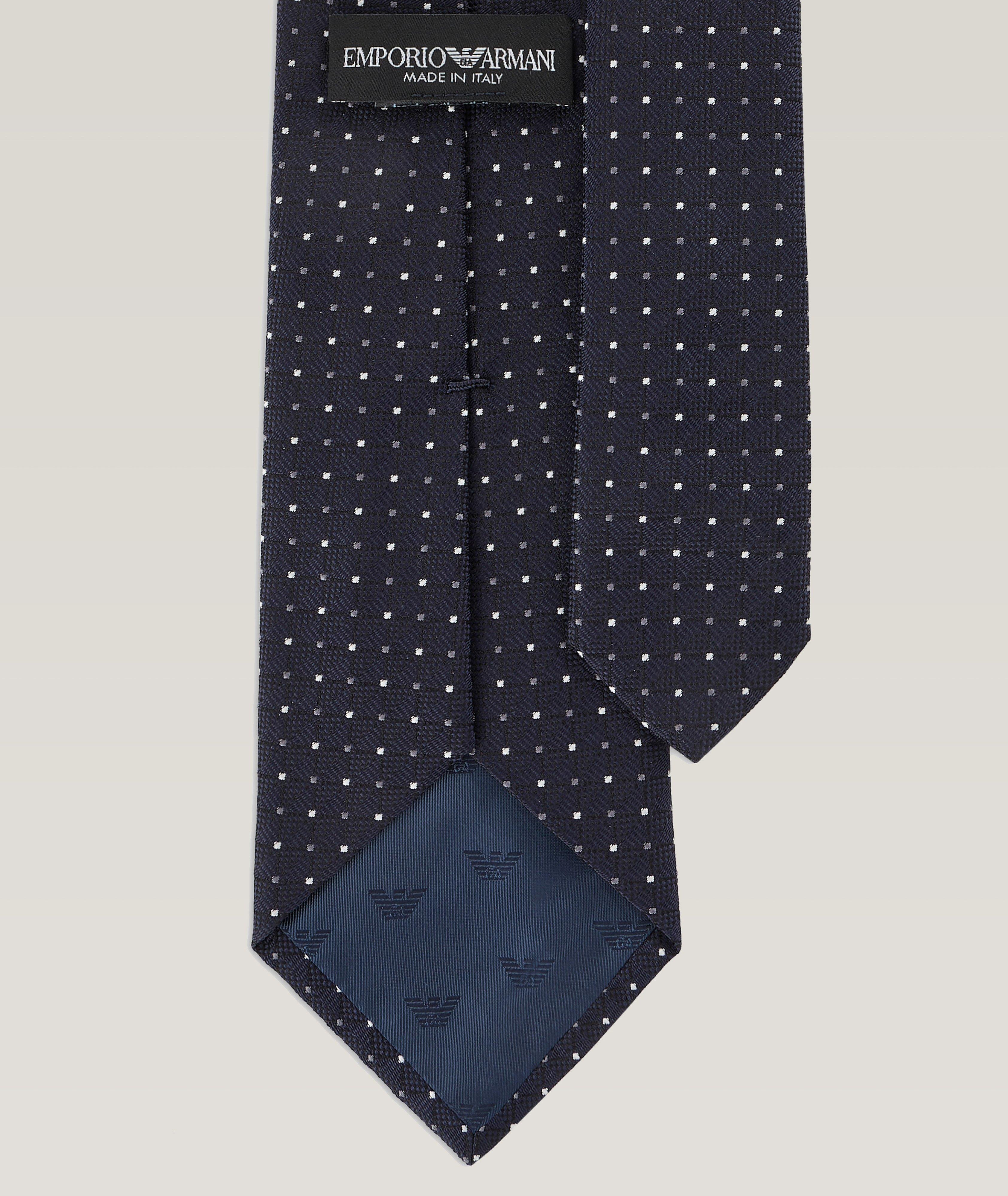 Micro-Dot Silk Jacquard Tie image 1