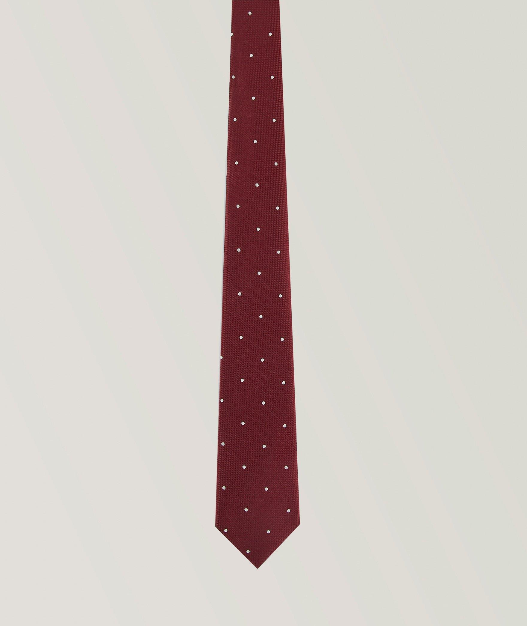 Silk Chevron Jacquard Tie image 0