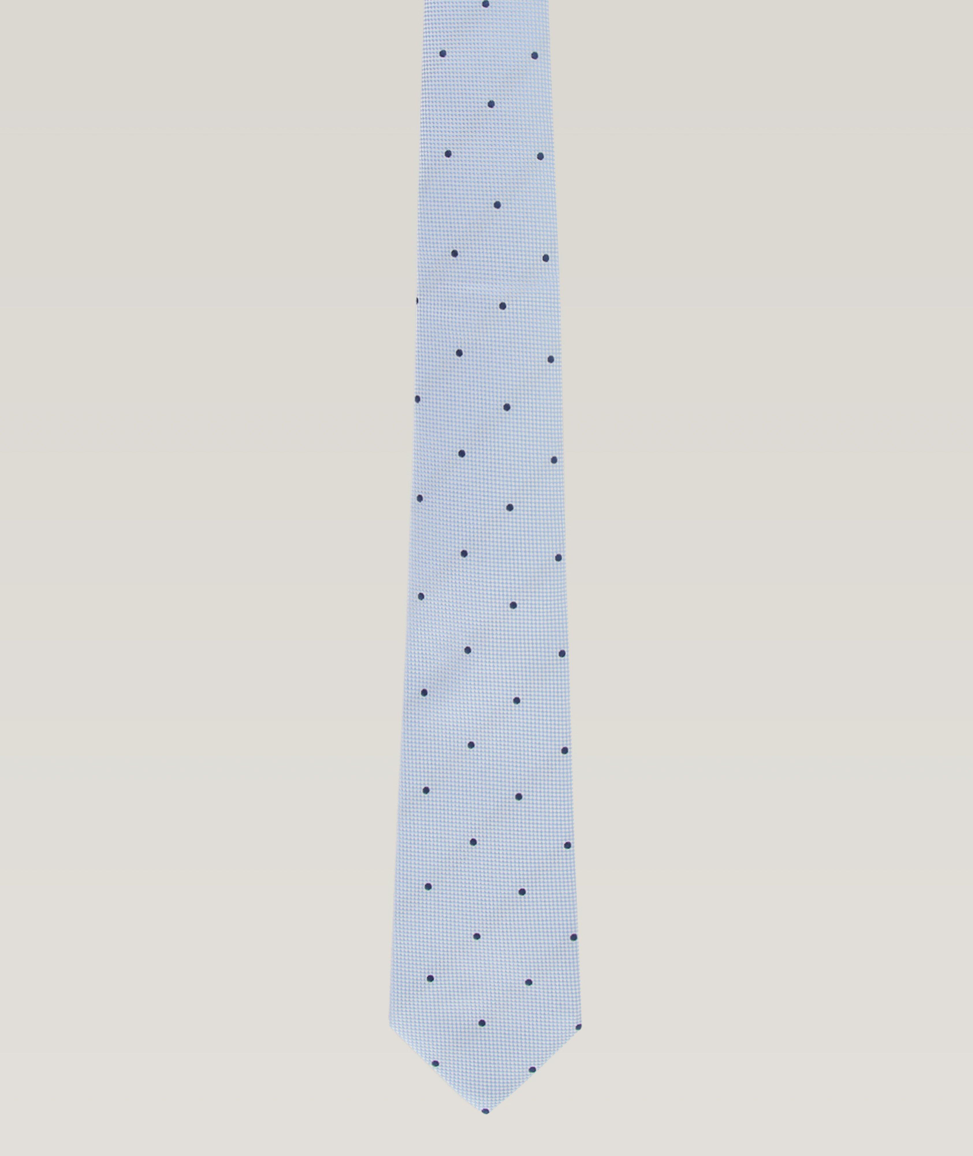 Dotted-Neat Patterm Silk Jacquard Tie image 0