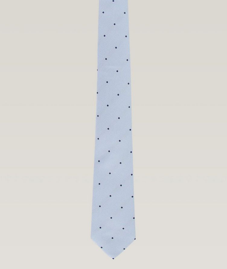 Dotted-Neat Patterm Silk Jacquard Tie image 0