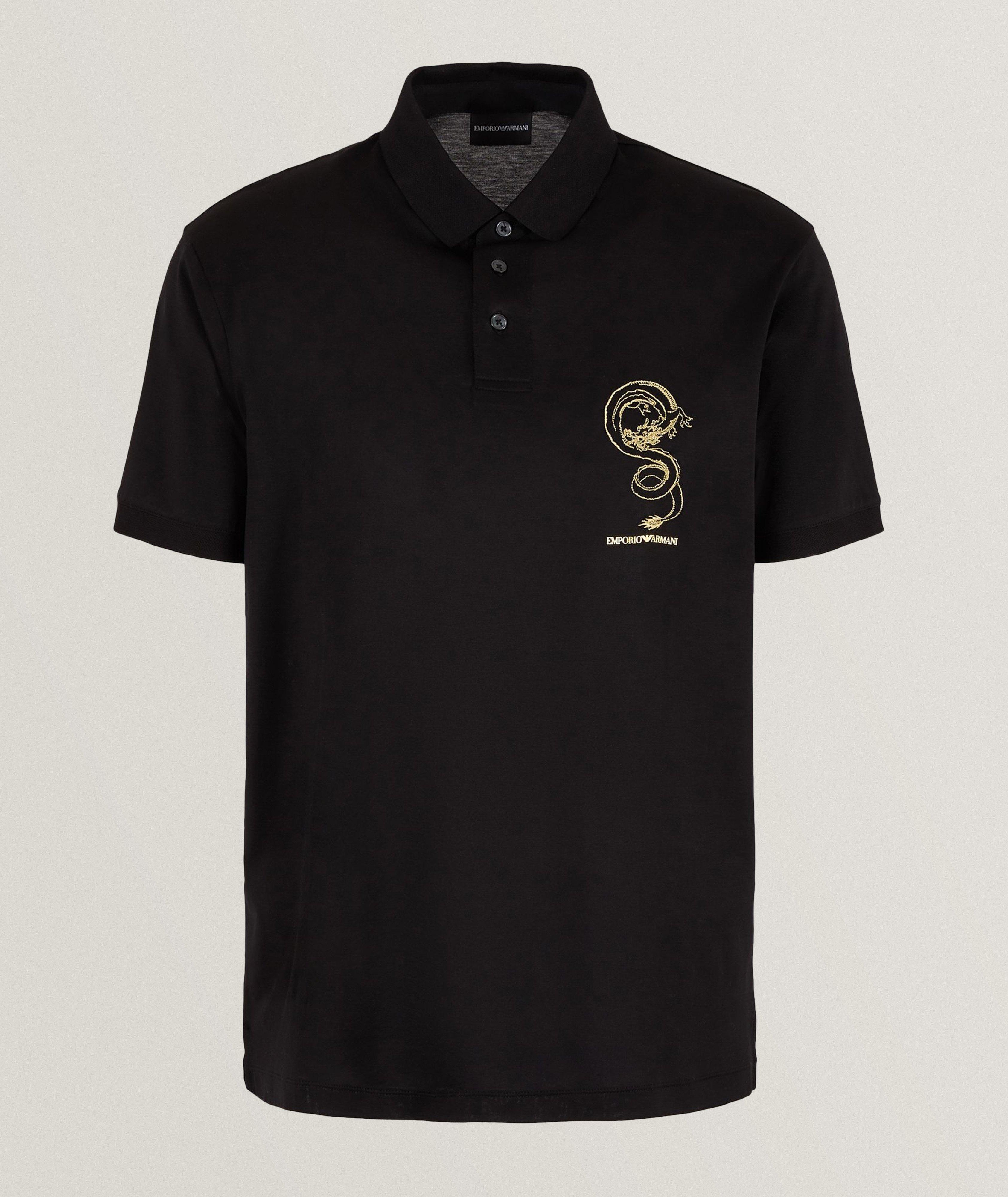 Lunar New Year Print Lyocell-Cotton Polo image 0