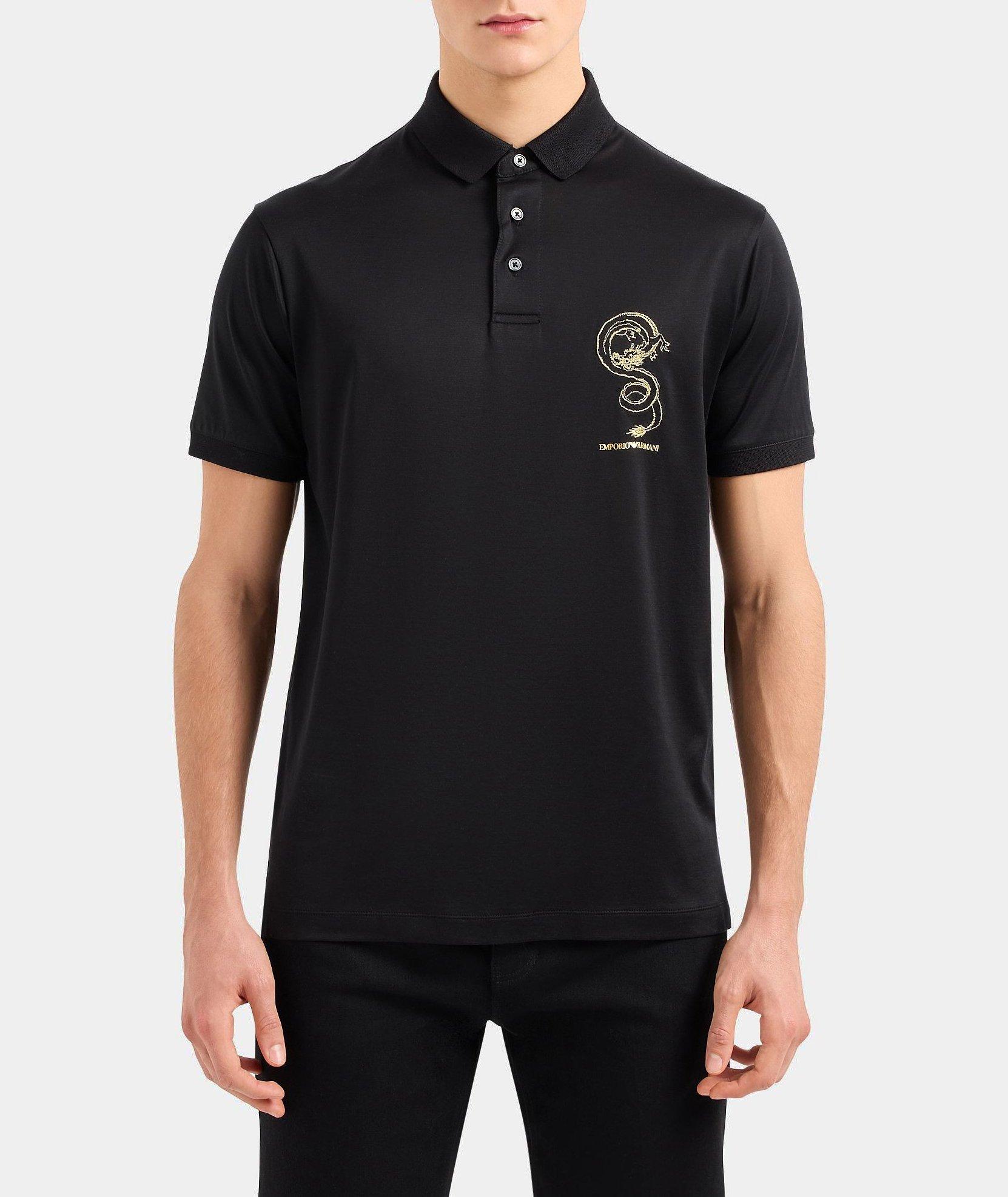 Lunar New Year Print Lyocell-Cotton Polo image 1