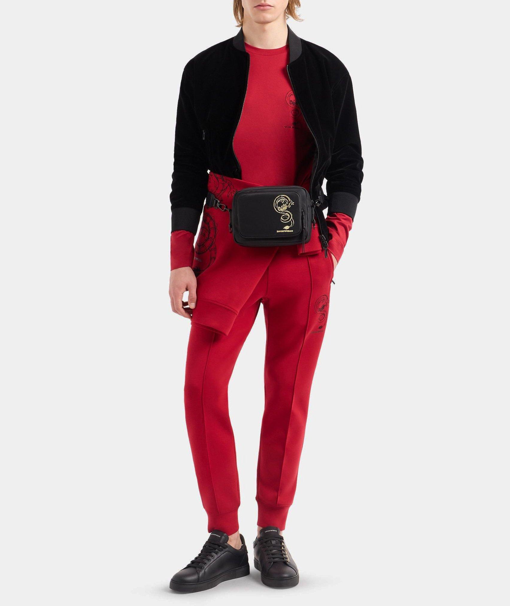 Emporio Armani Lunar New Year Dragon Print Joggers, Pants