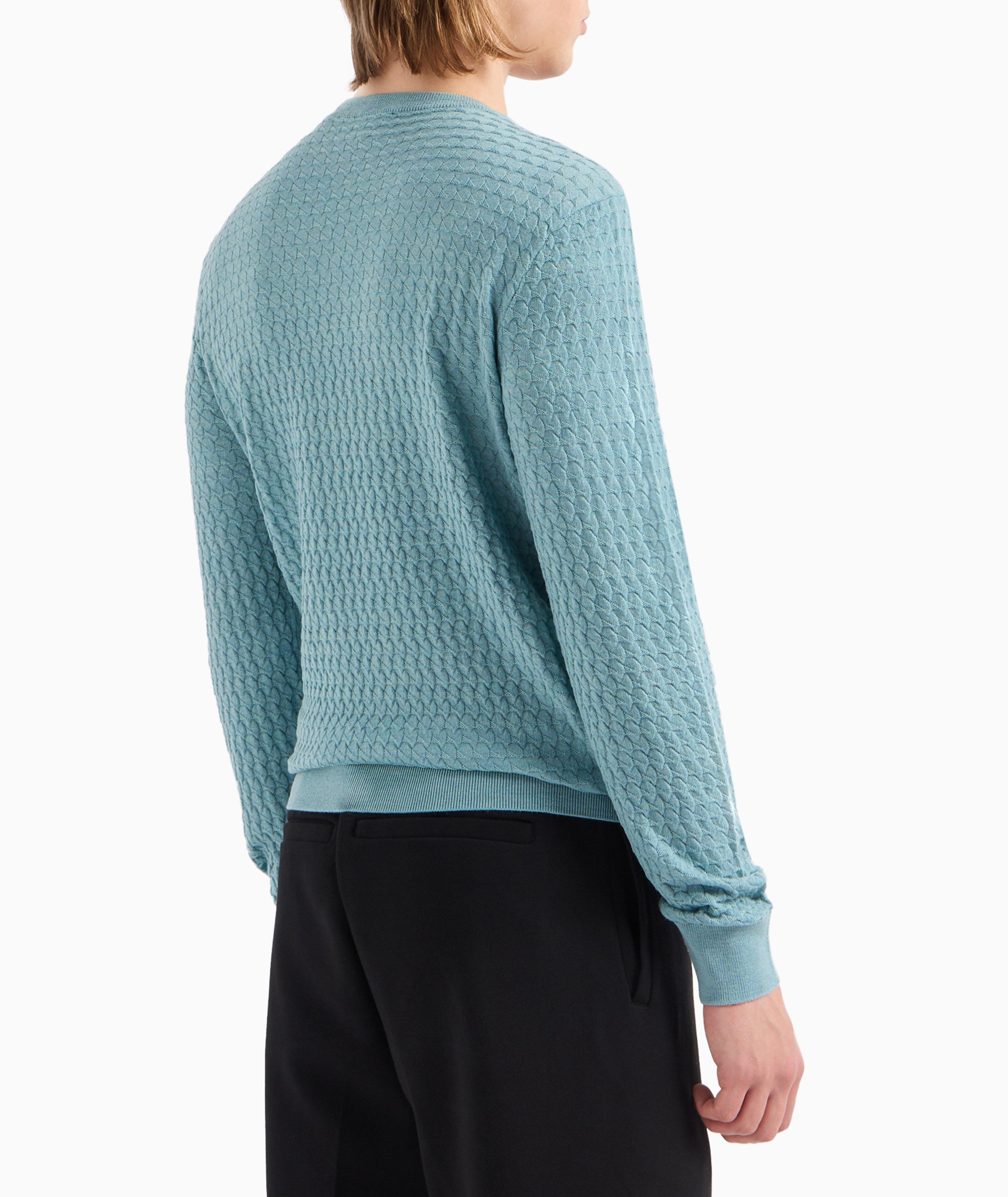 Jacquard Virgin Wool Sweater image 2