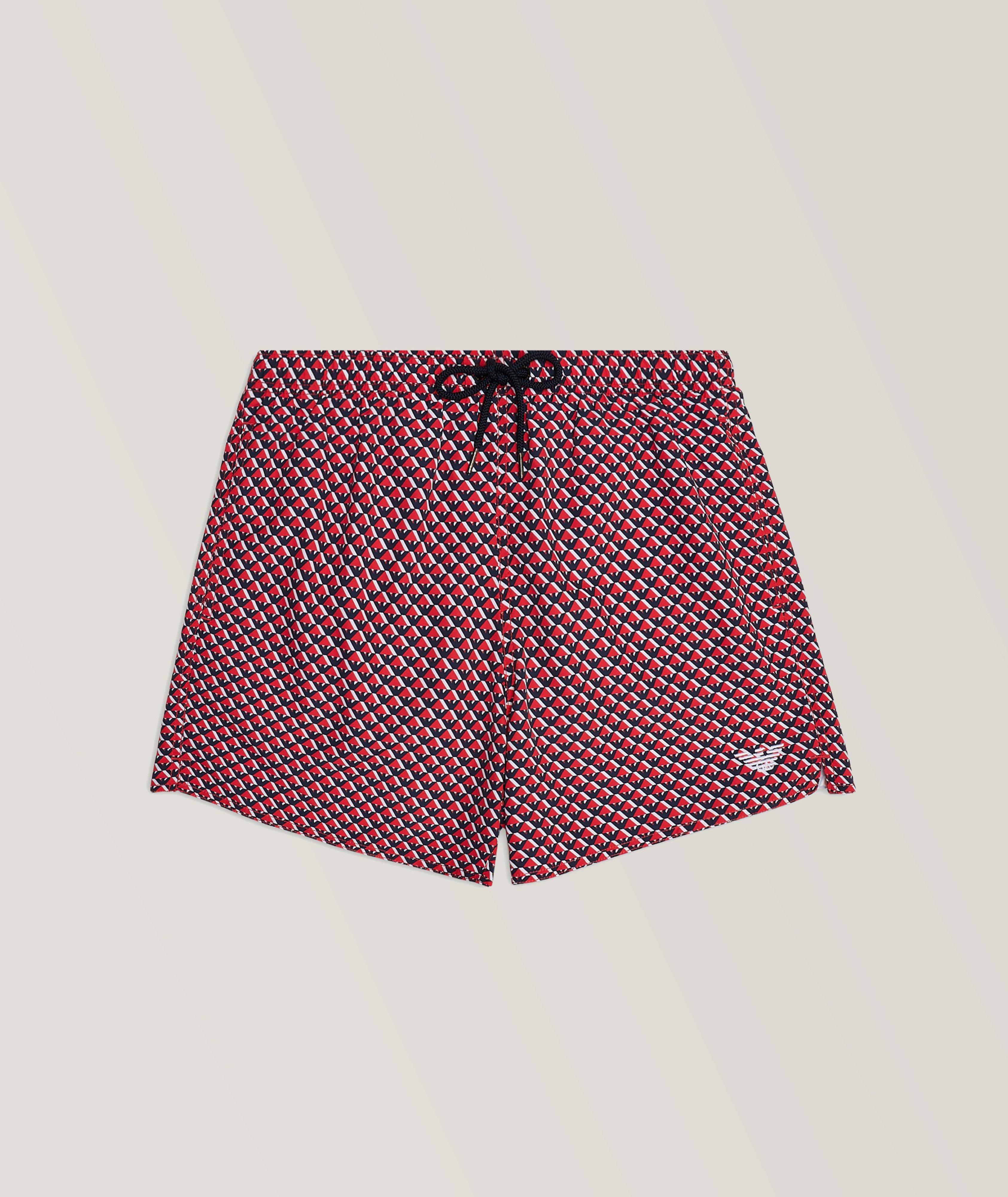 Allover Logo Technical Fabric Swim Shorts image 0