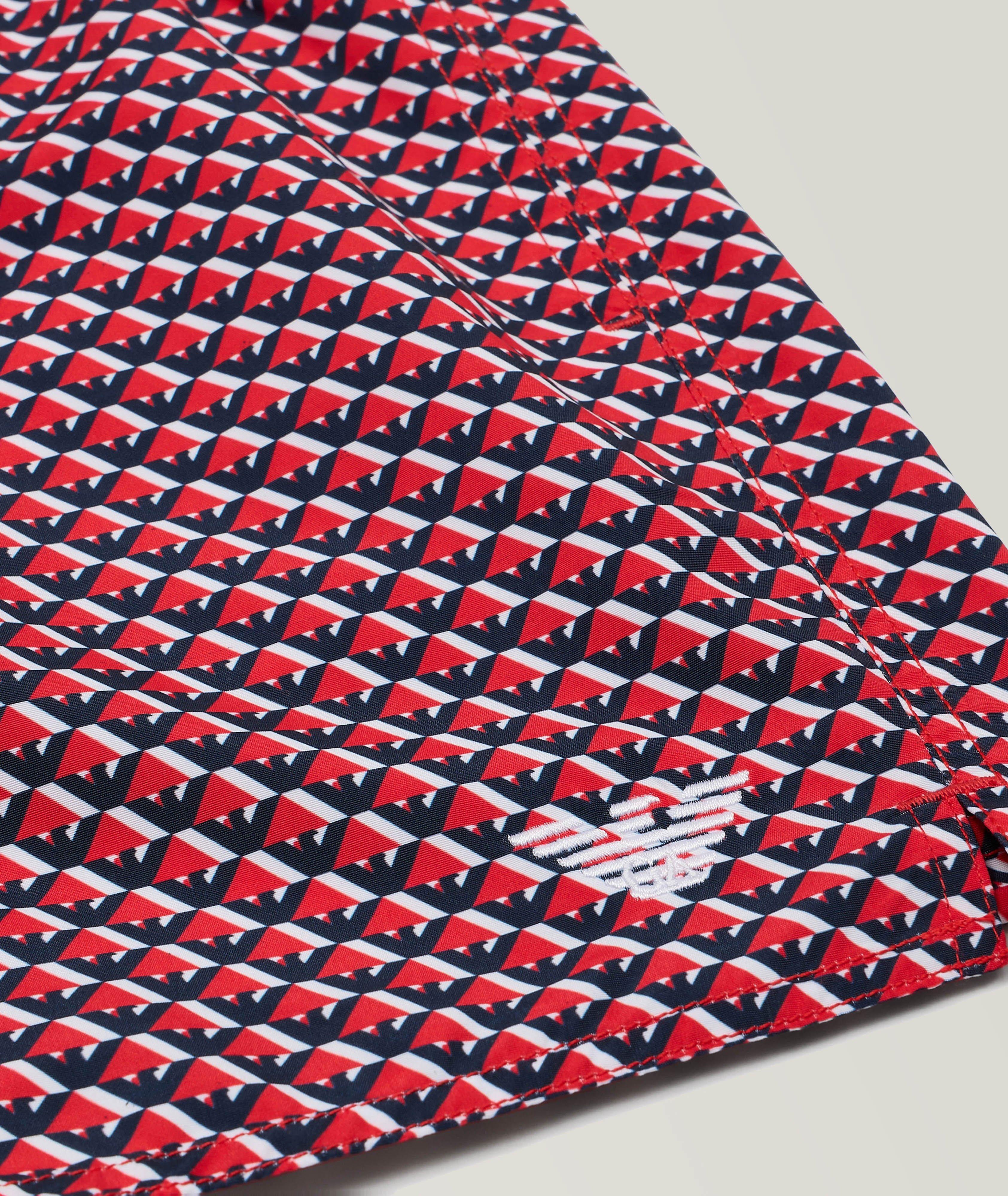 Short de bain en tissu technique à motif de logos image 1
