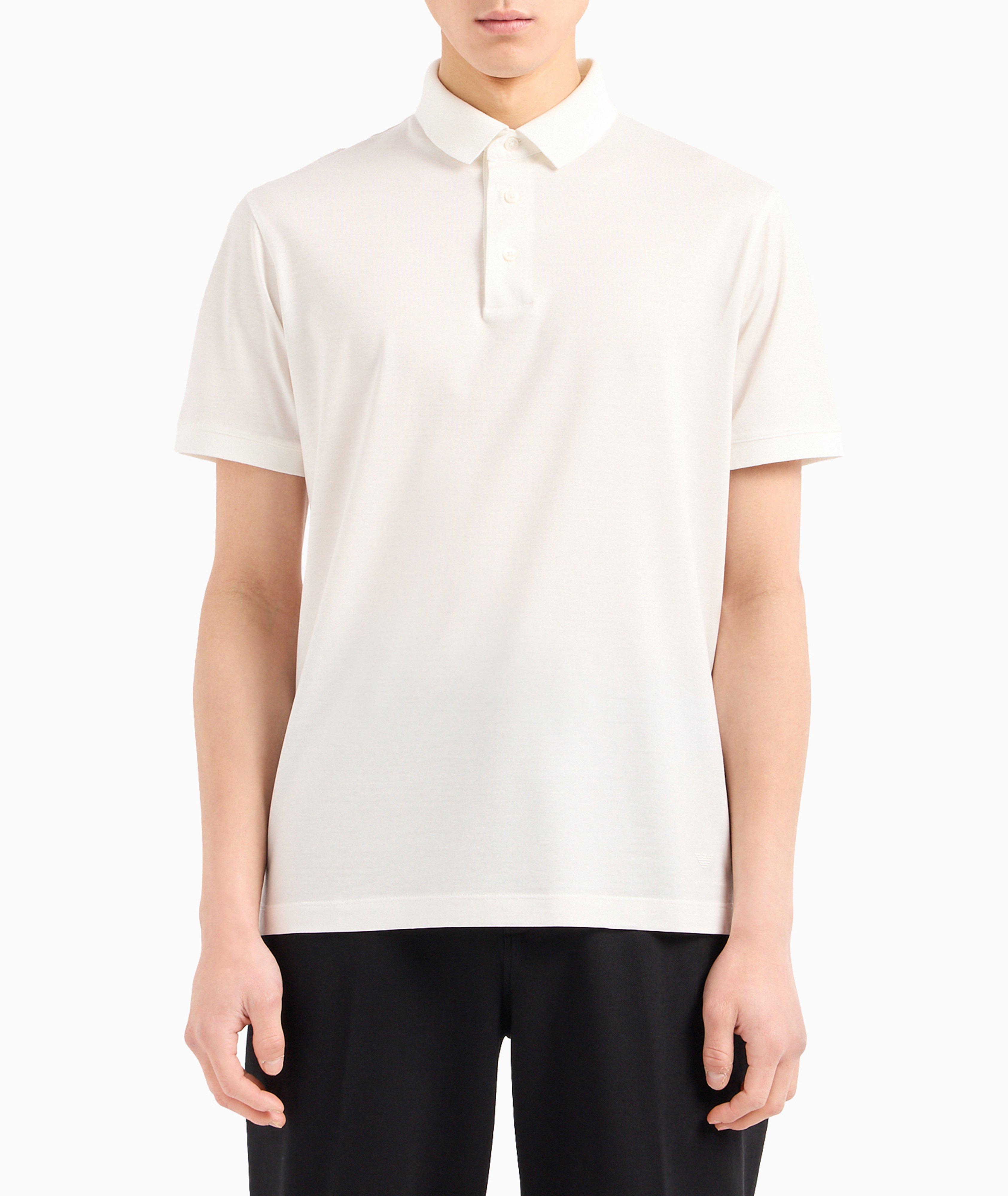 Mercerised Piqué Cotton Polo image 1