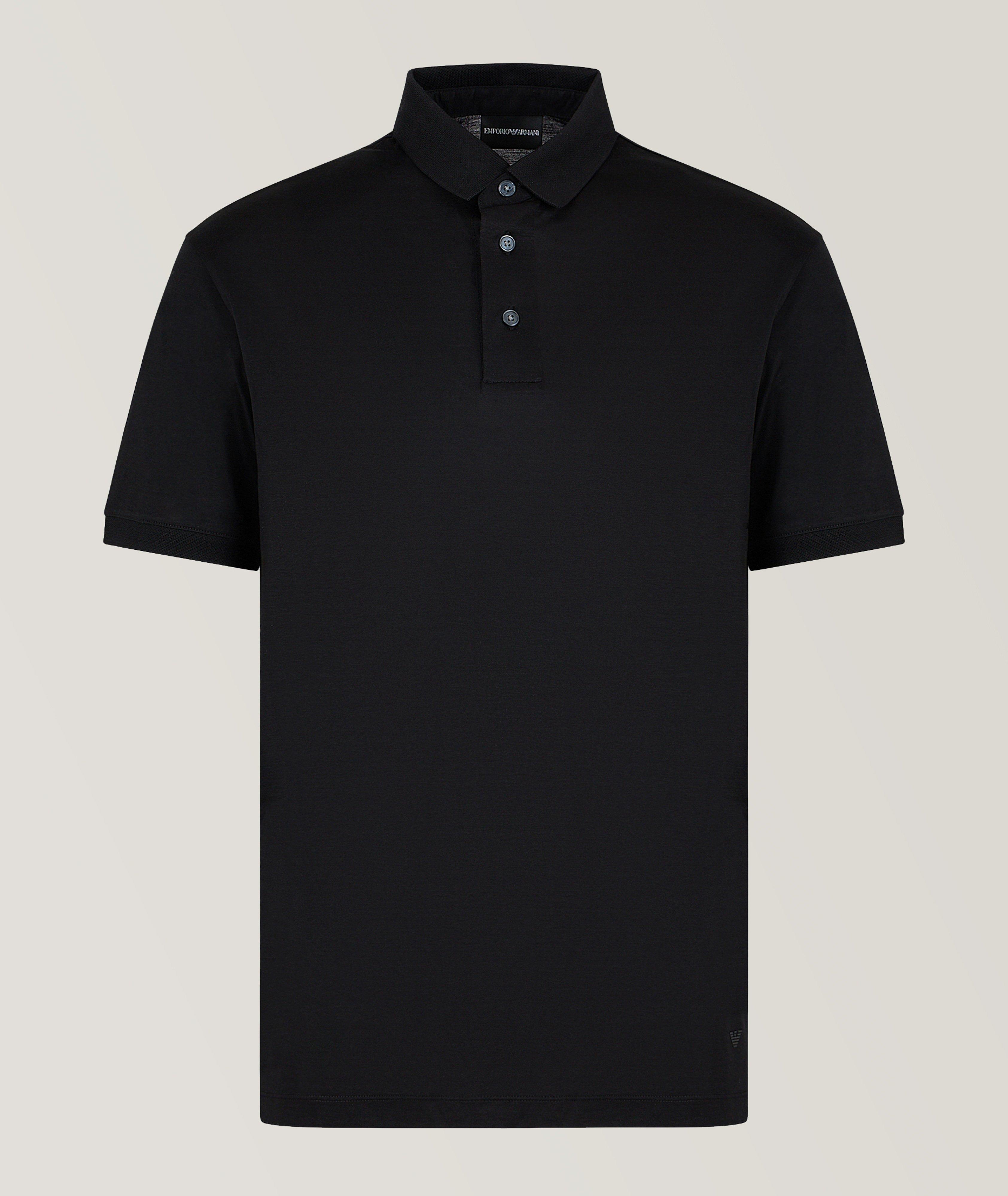 Emporio Armani Lyocell-Cotton Polo | Polos | Harry Rosen