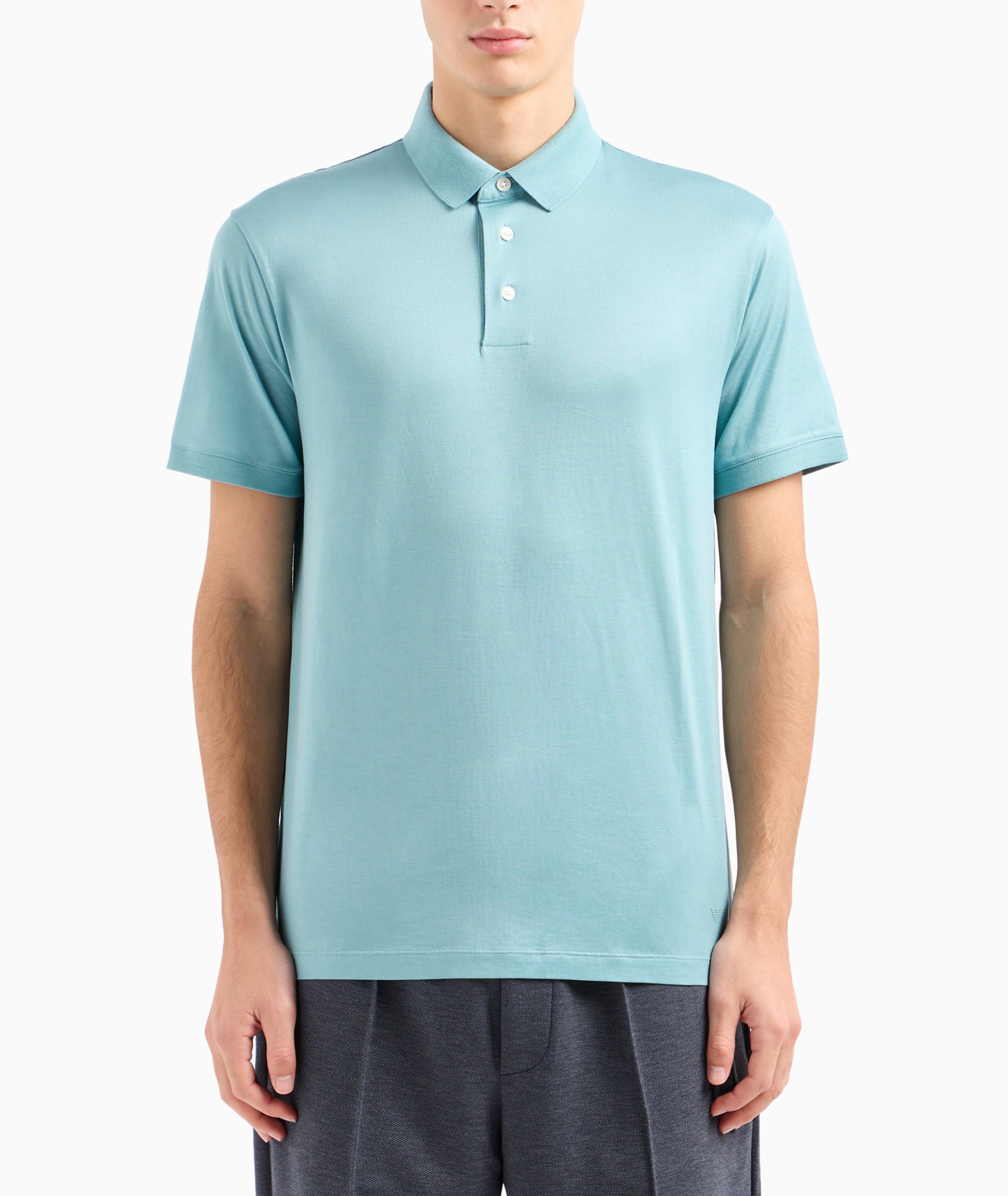 Mercerised Piqué Cotton Polo image 1