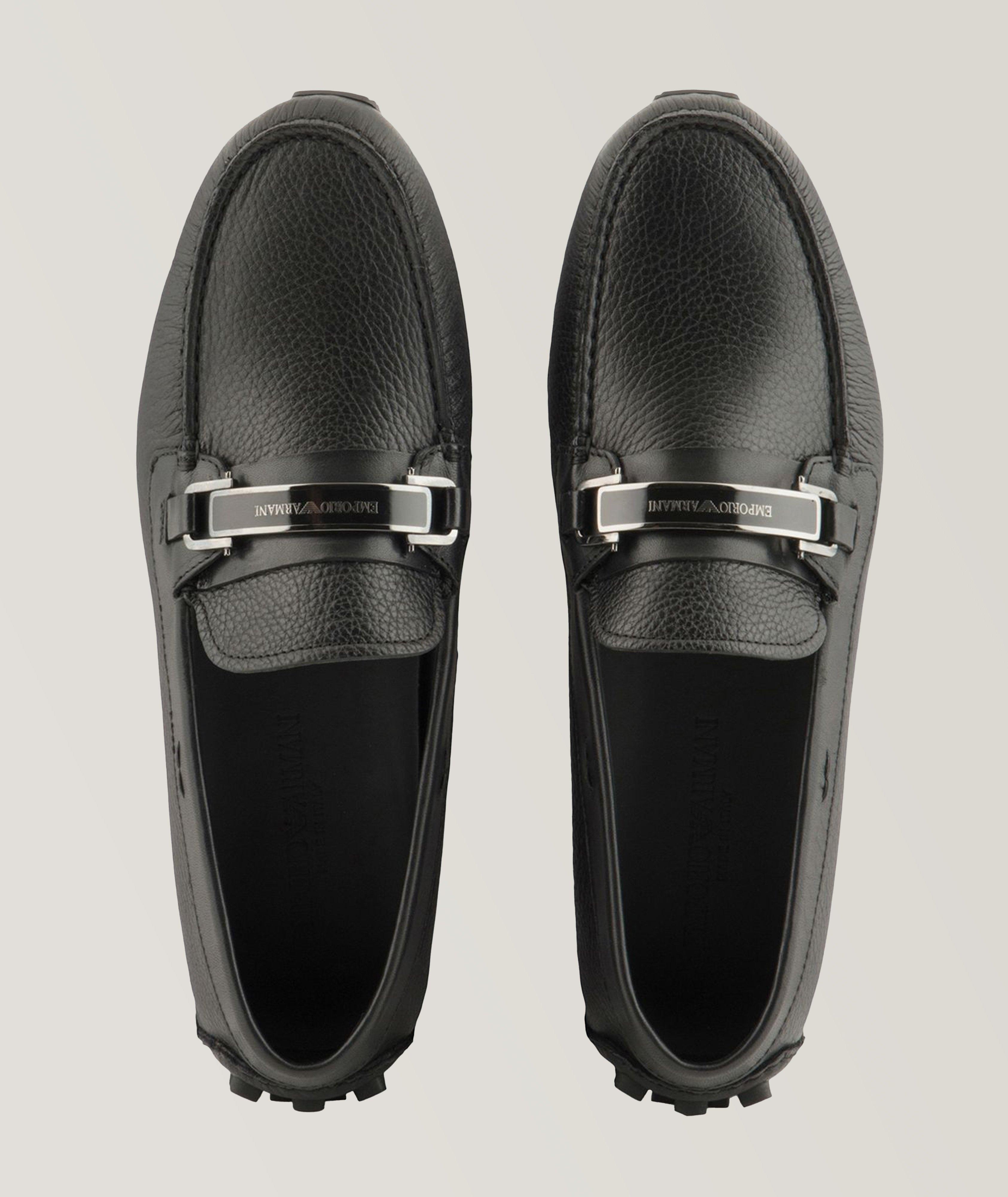 Pebbled Leather Loafers