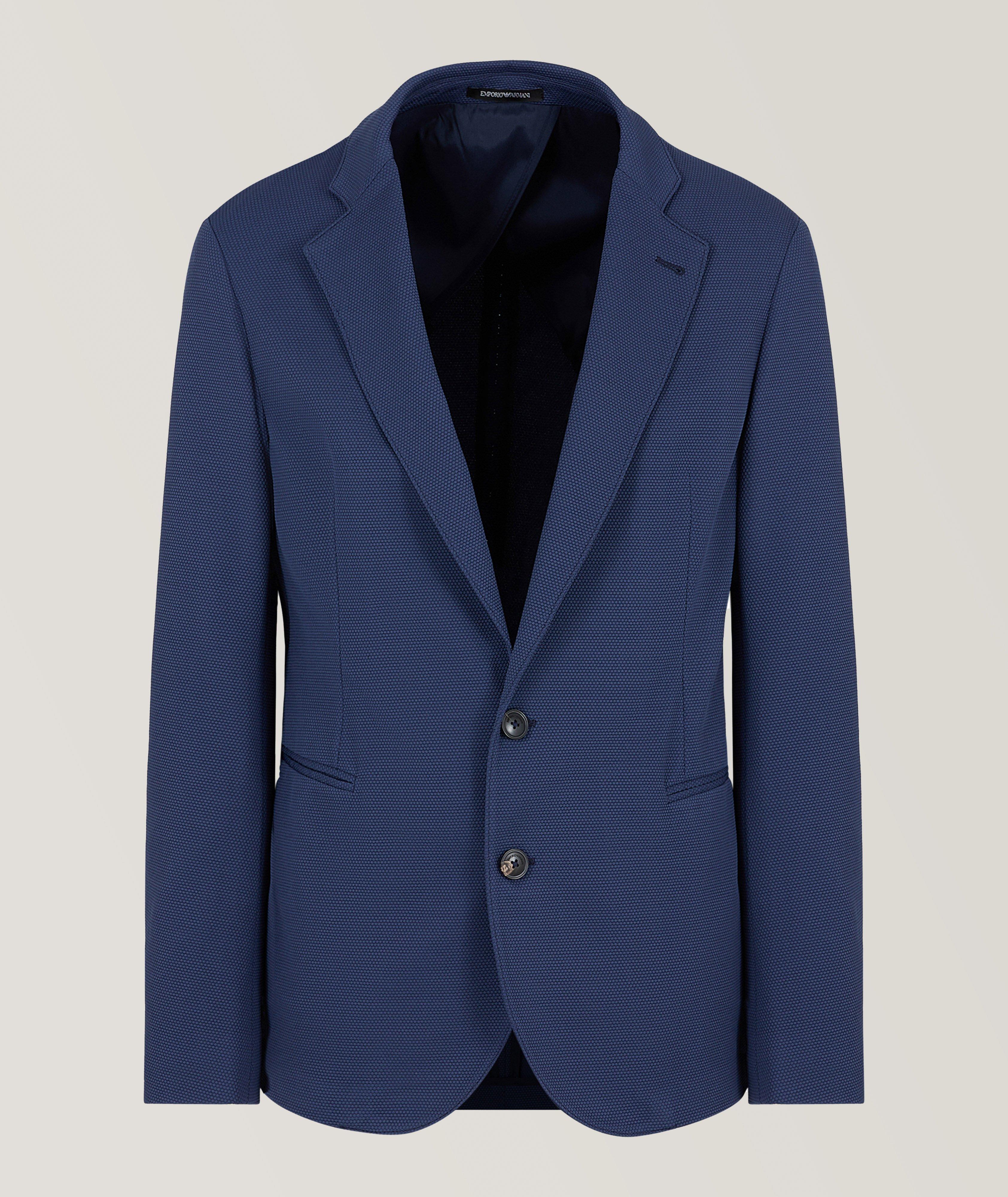 Crêpe Blazer with Narrow Lapel in Navy - in the windsor. Online-Shop