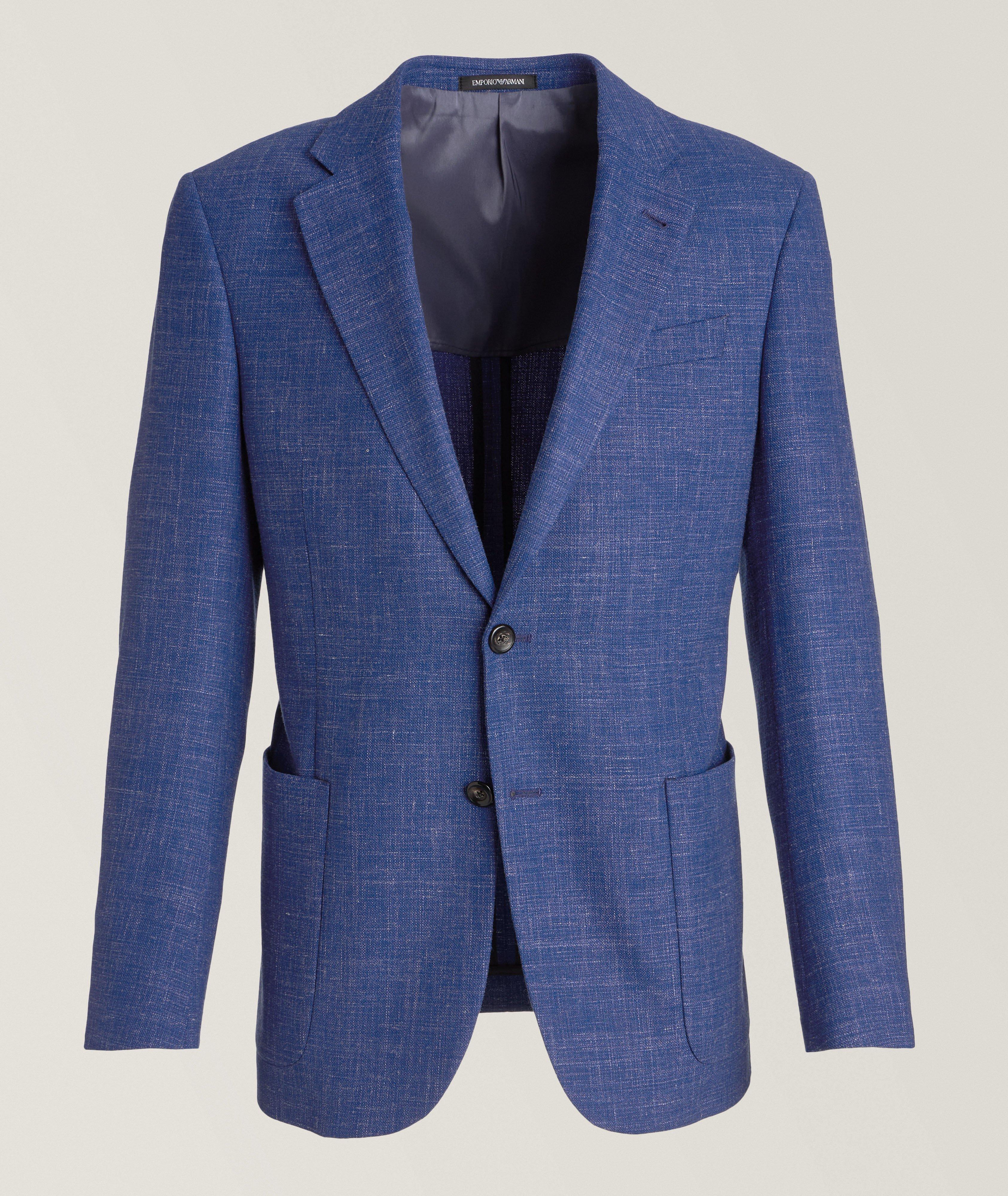 Mélange Virgin Wool-Blend Sport Jacket