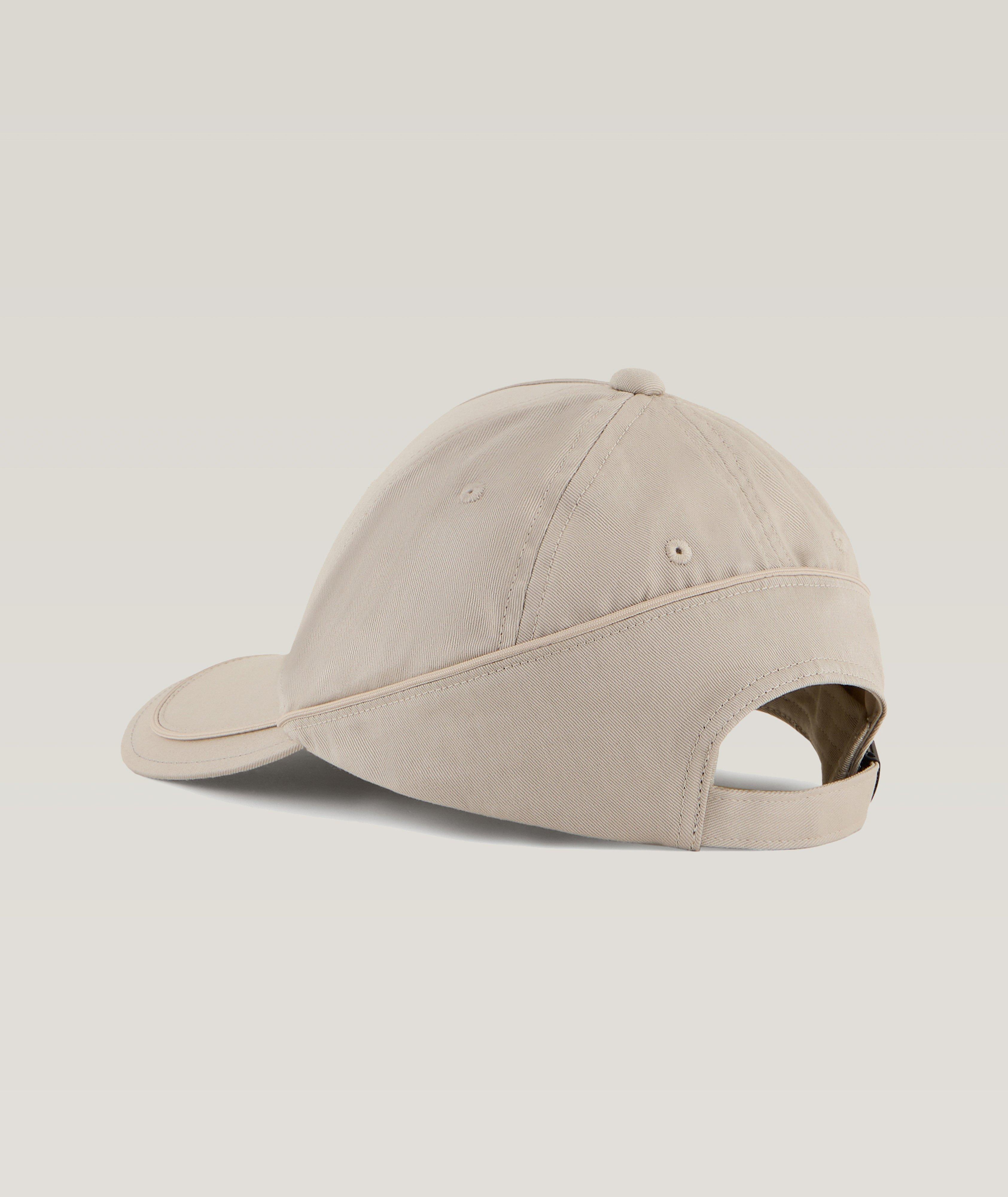 Oversize Logo Print Cotton Baseball Cap