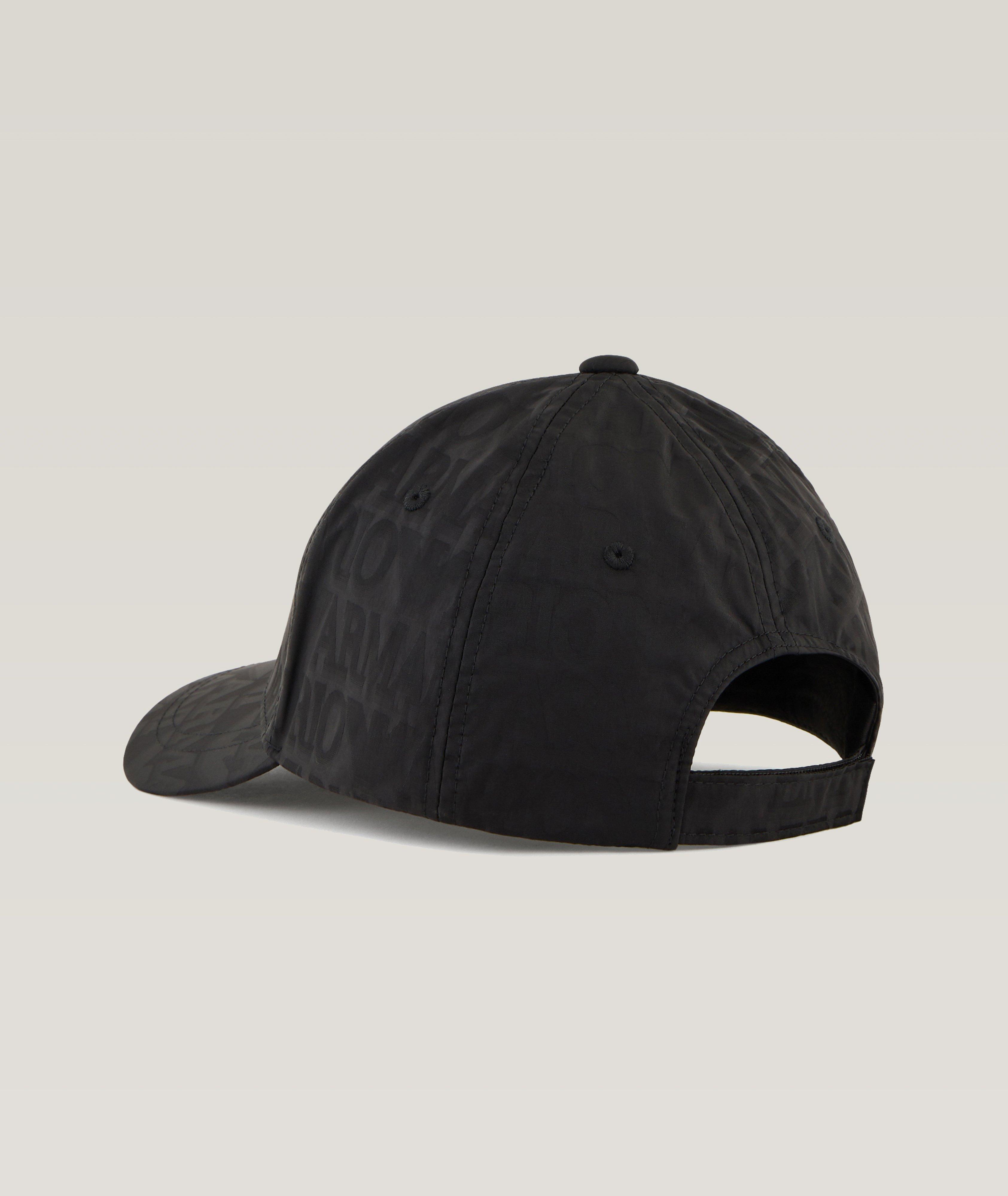 Tonal Lettering Jacquard Nylon Baseball Cap image 1