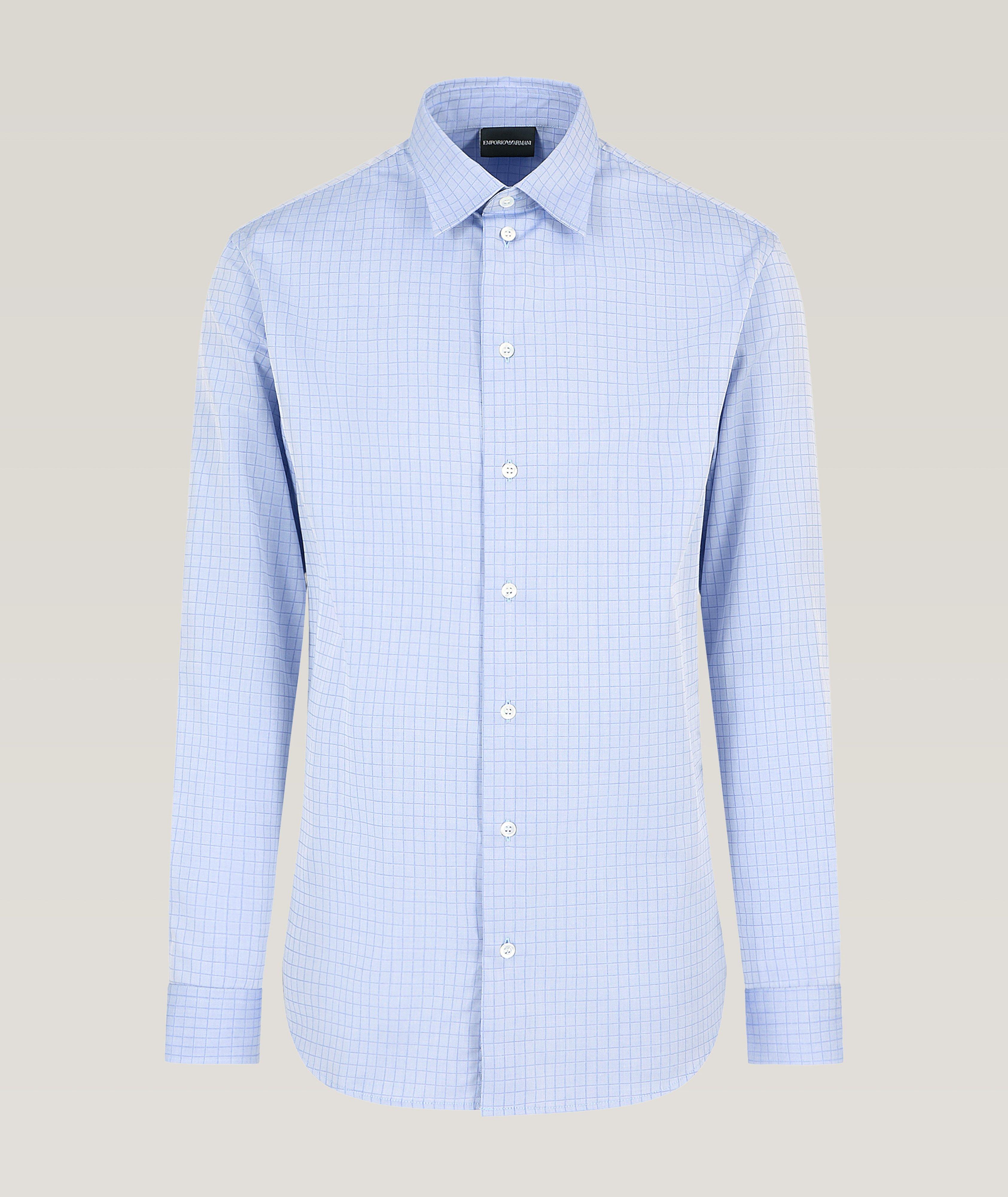 Micro Checked Cotton Sport Shirt image 0