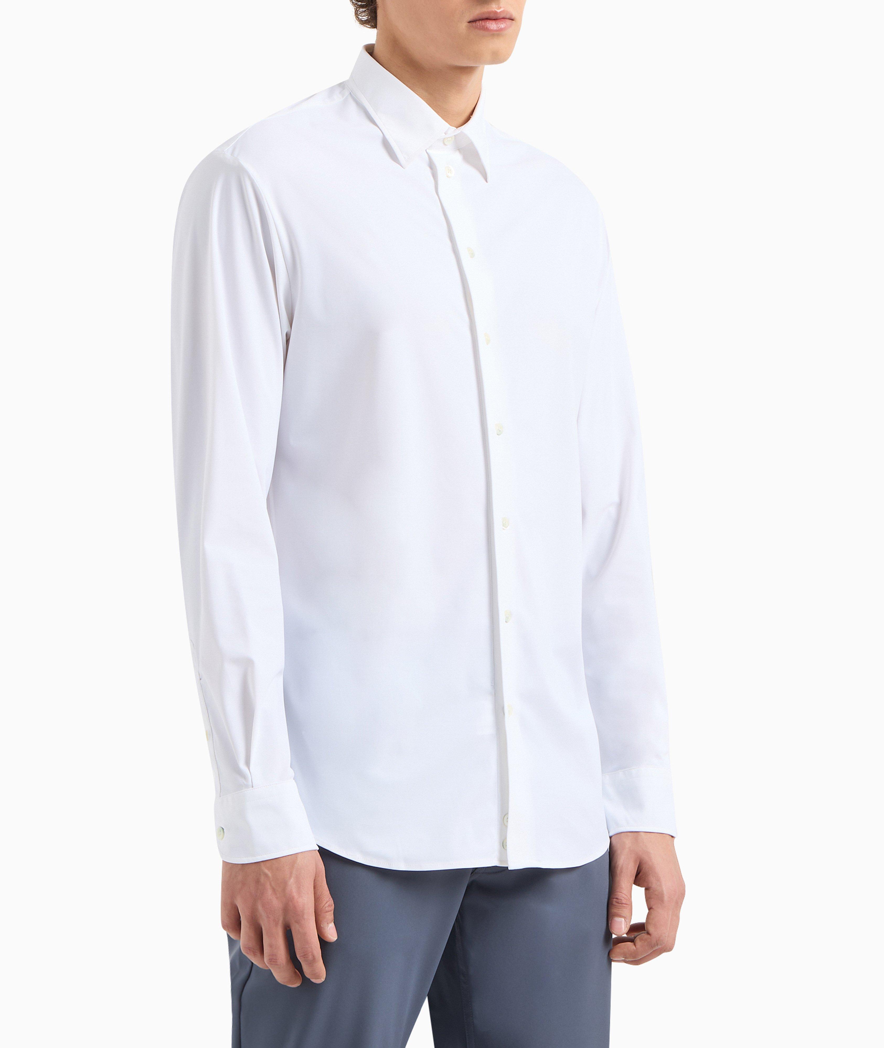 Jacquard Cotton Sport Shirt