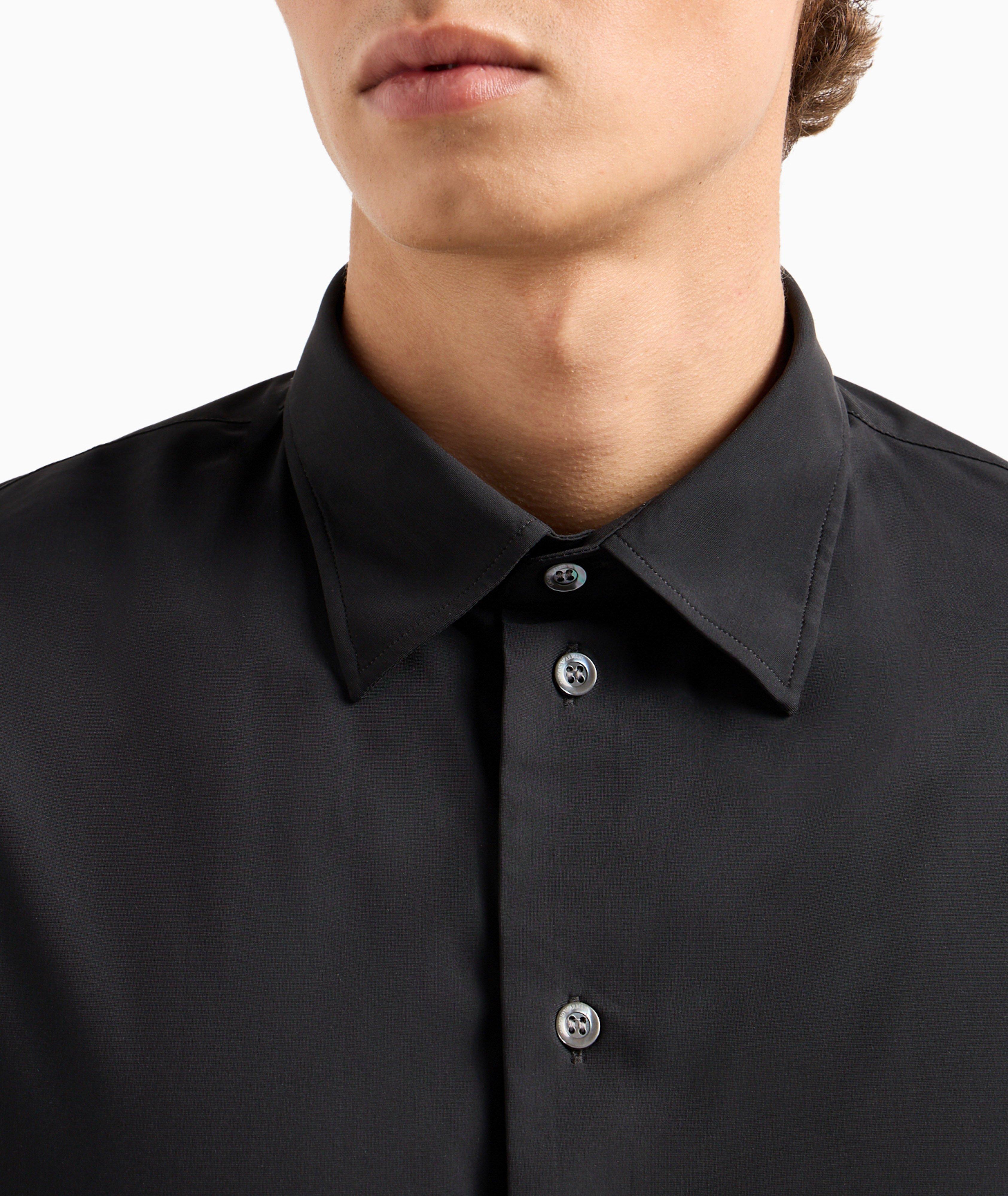 Windowpane Jacquard Cotton Sport Shirt image 3