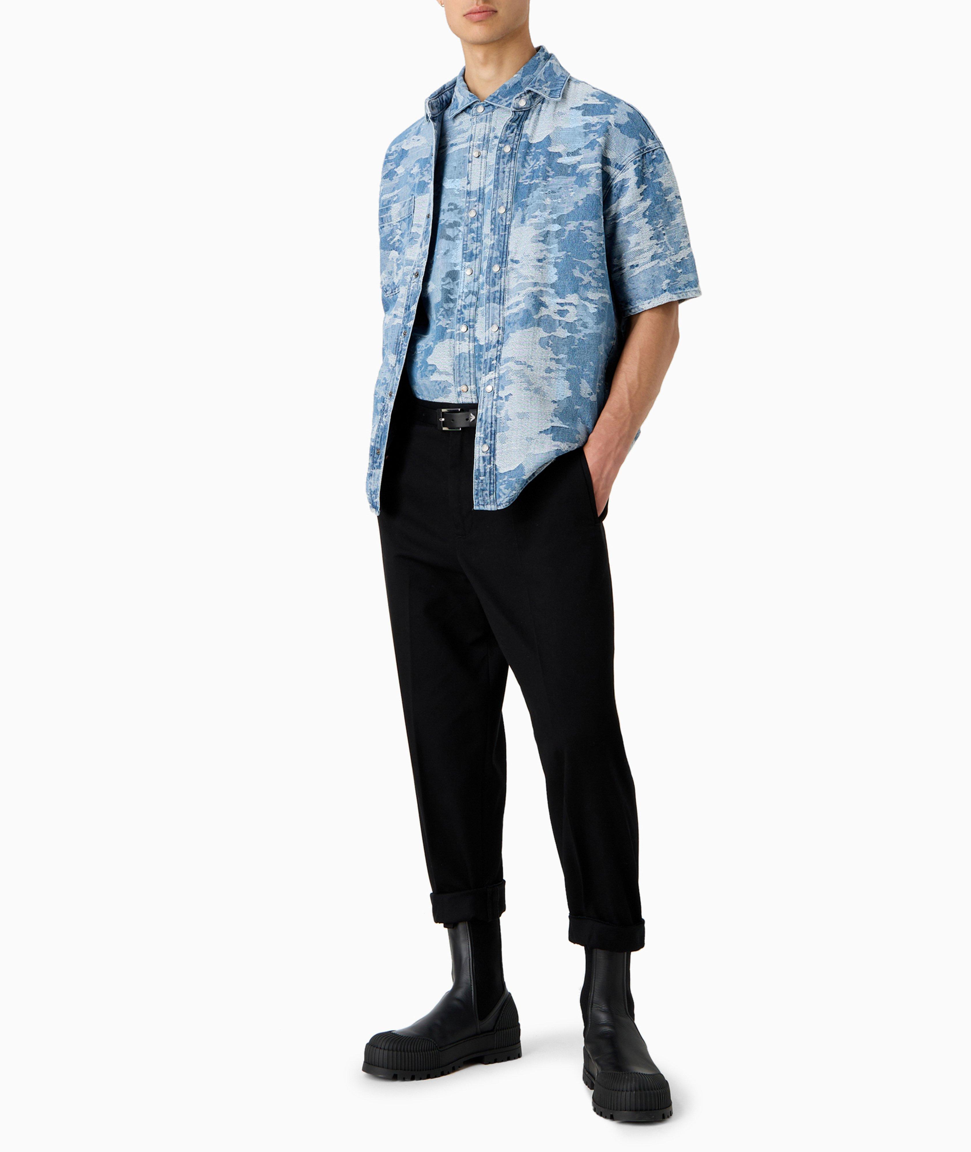 Camouflage Denim Overshirt image 4