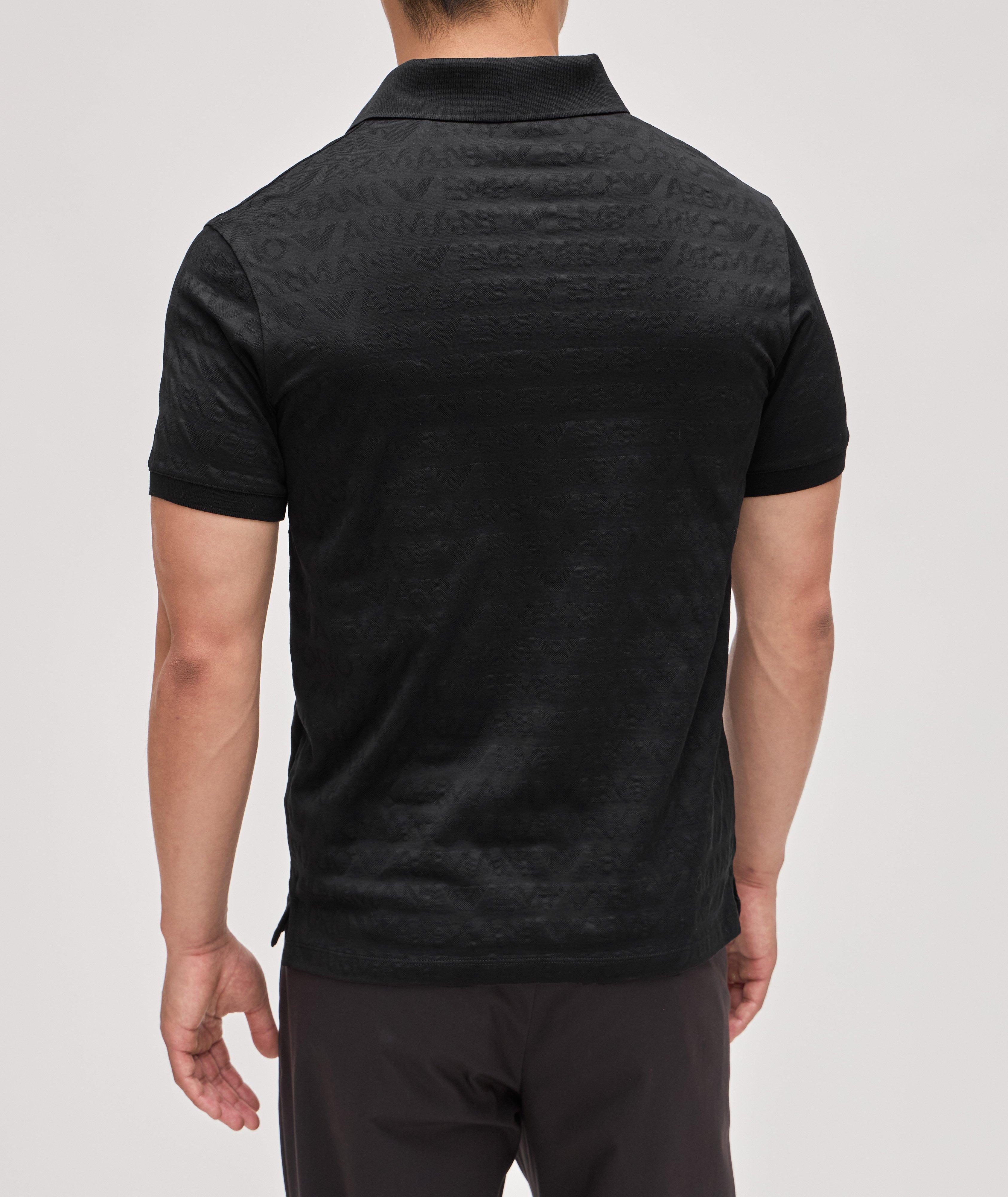 Textured Logo Cotton Polo  image 2
