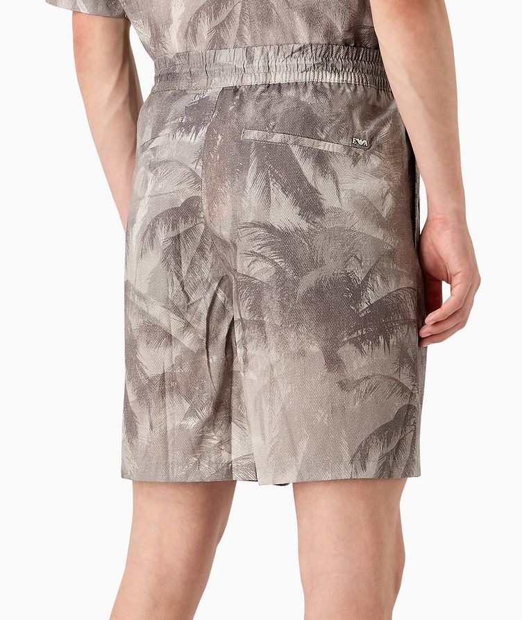 Palm Tree Cotton-Lyocell Shorts image 2