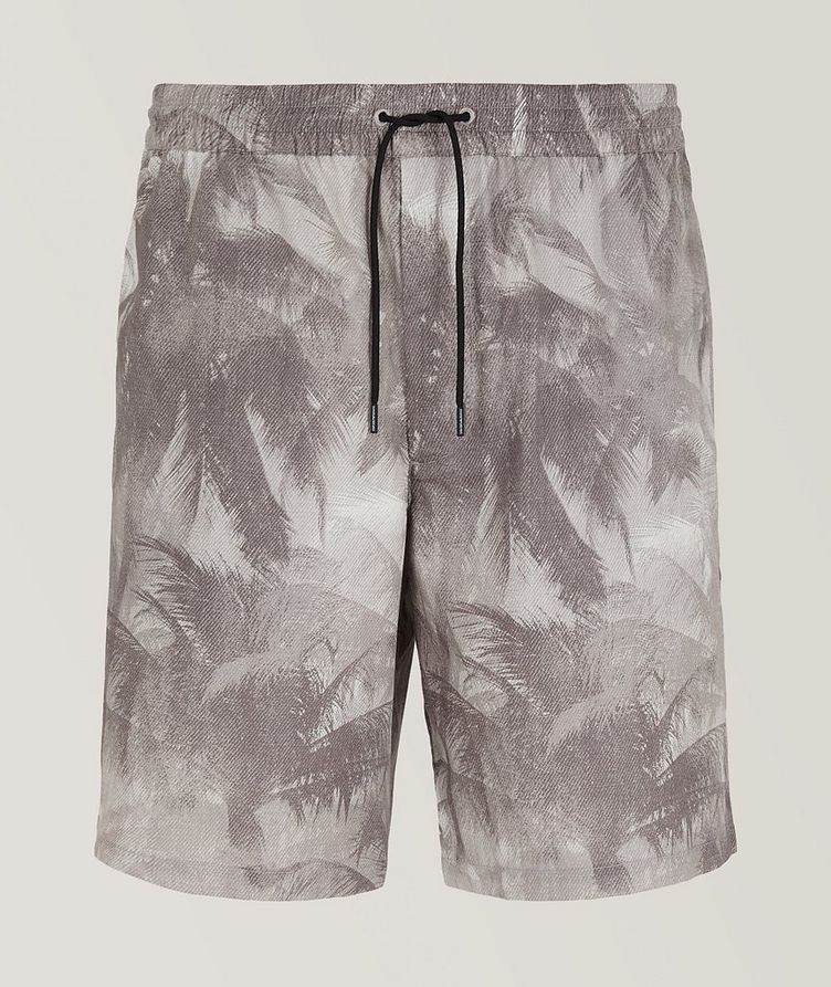 Palm Tree Cotton-Lyocell Shorts image 0
