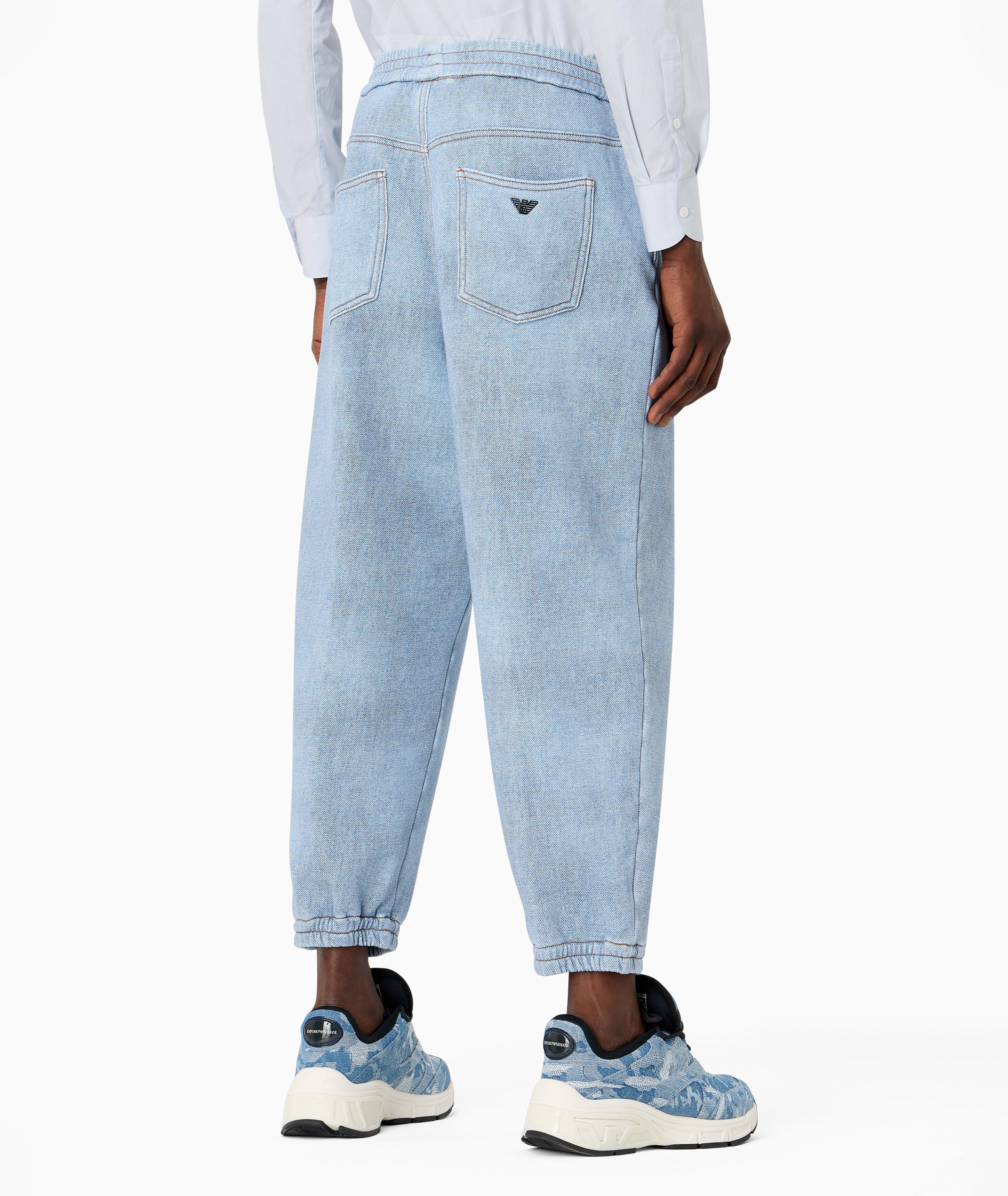 Denim Effect Jersey Joggers image 2