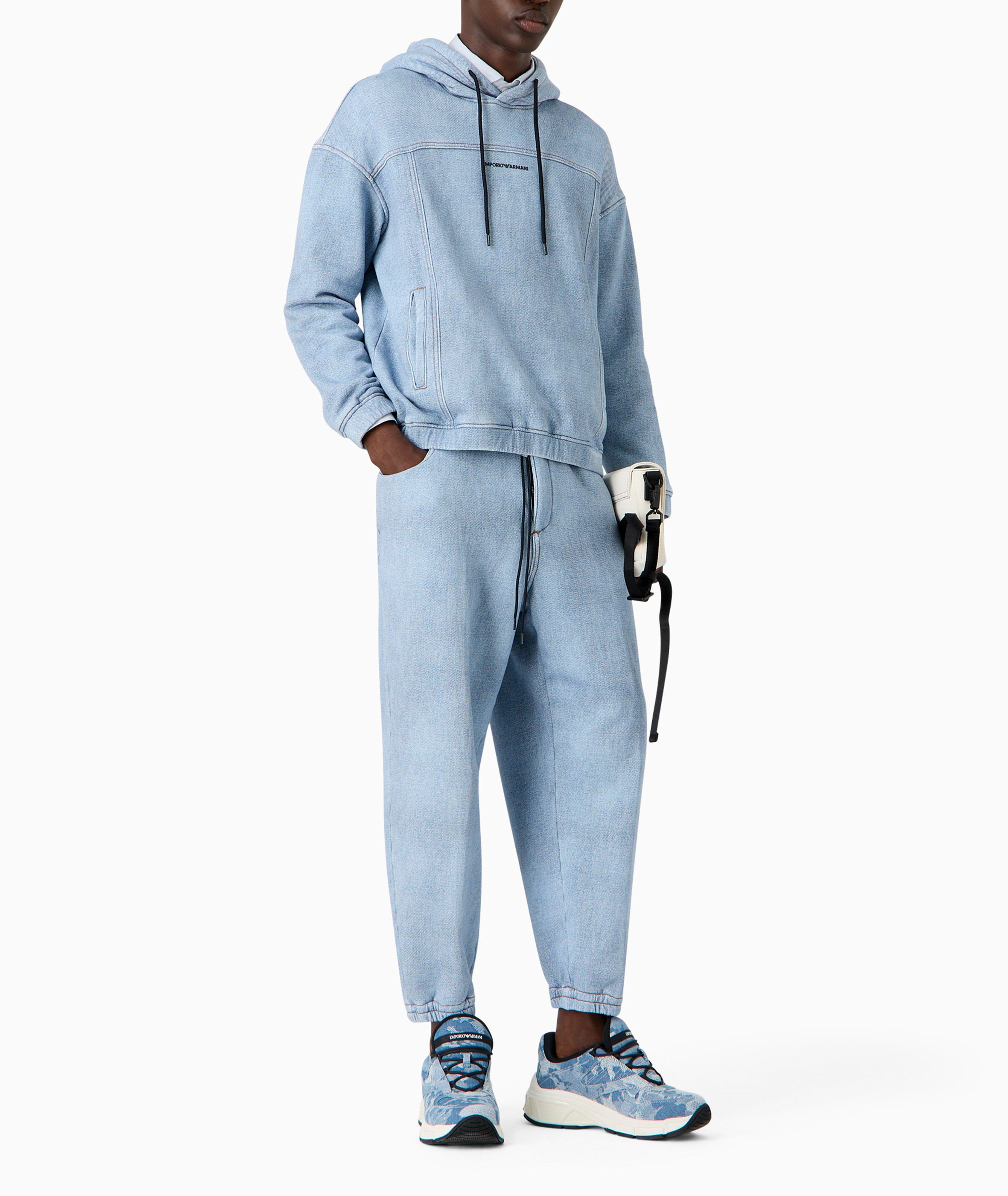 Denim Effect Jersey Joggers image 4