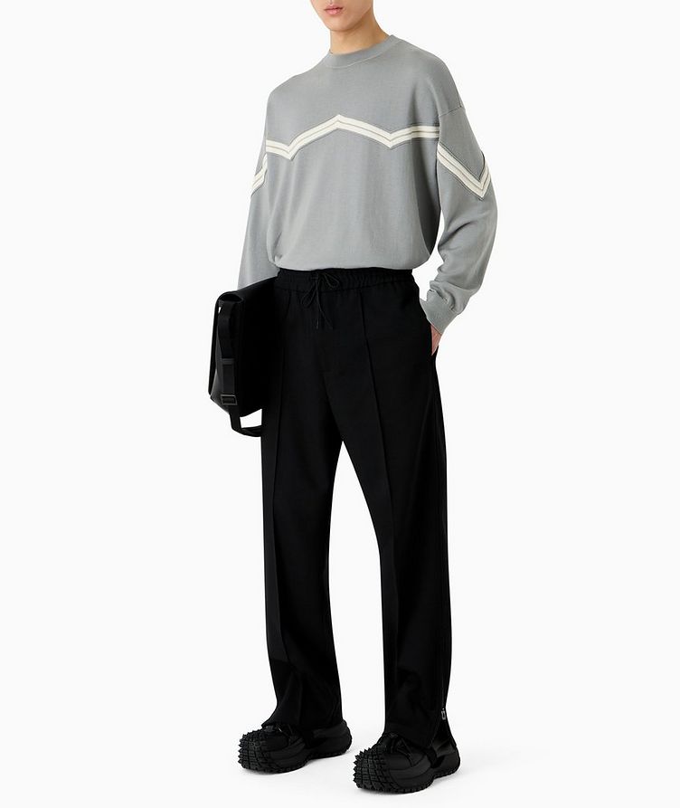 Piping Wool-Blend Trousers image 4