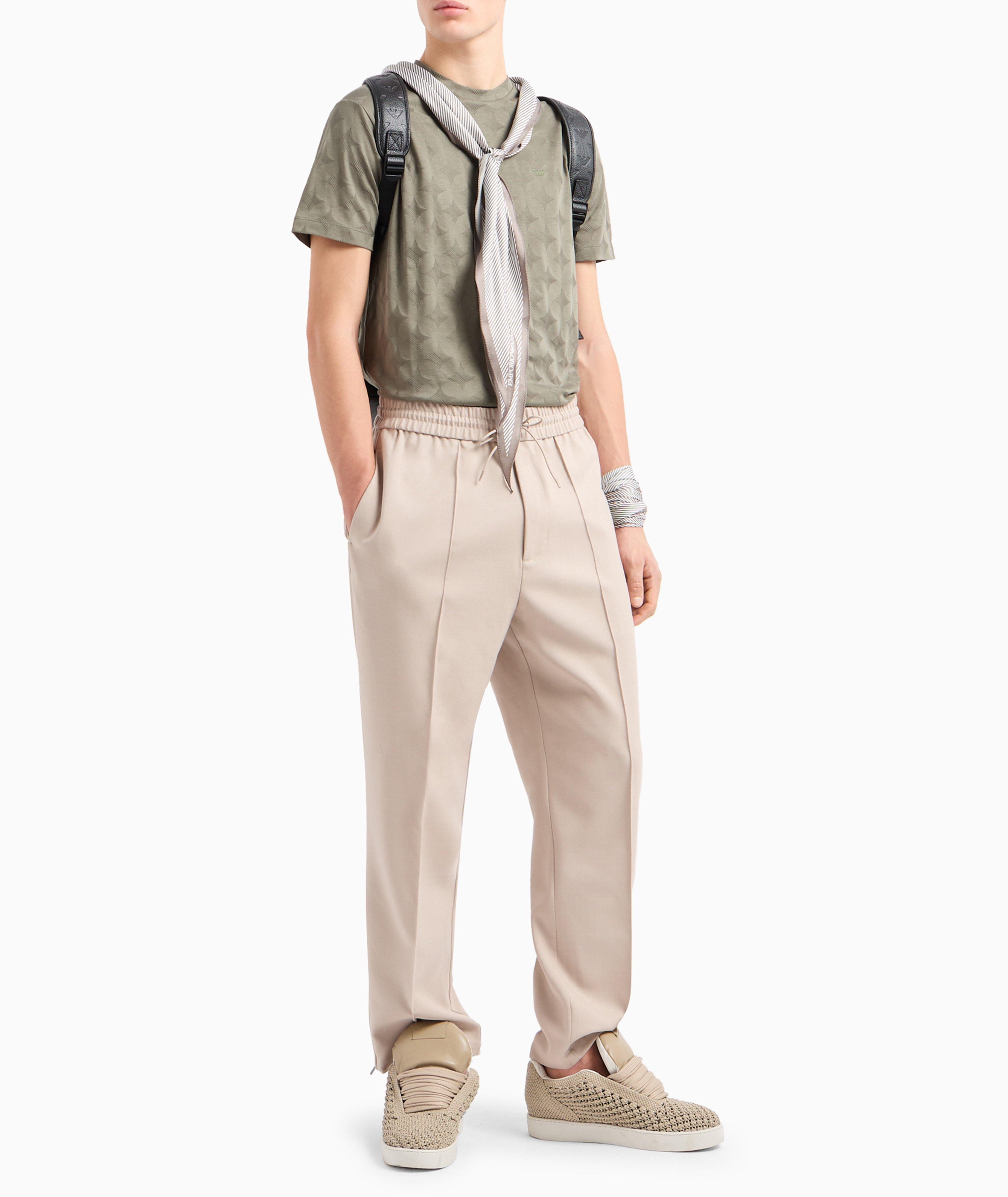 T-shirt en jersey de coton à motif losangé image 4