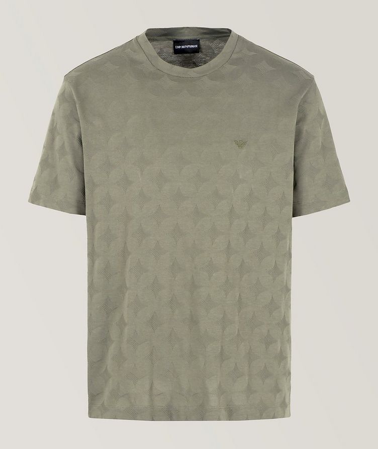 T-shirt en jersey de coton à motif losangé image 0