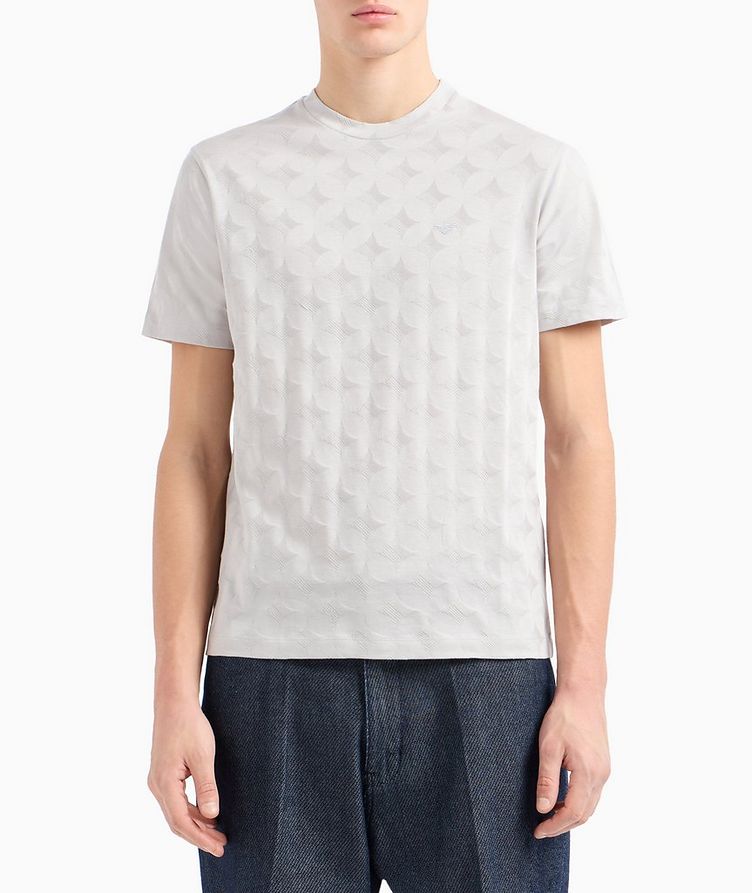 T-shirt en jersey de coton à motif losangé image 1