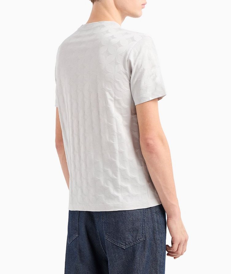 Monochrome Monogram Jacquard Cotton Jersey T-Shirt image 2