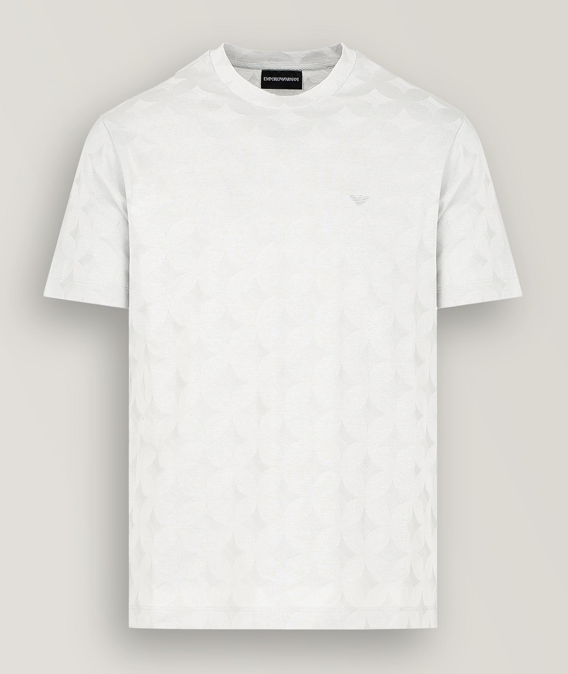 T-shirt en jersey de coton à motif losangé image 0