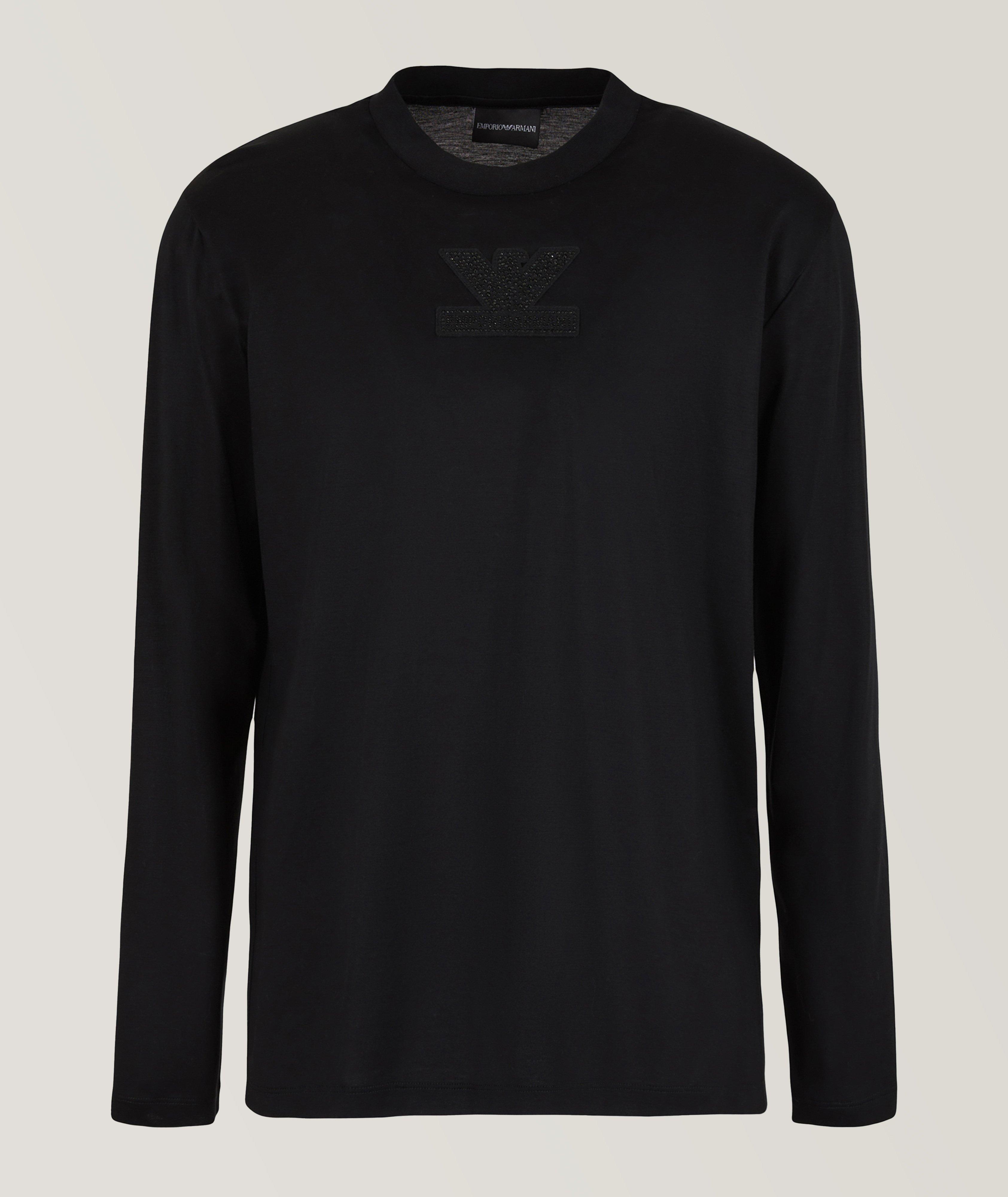 Clubwear Capsule Rhinestone Logo Long Sleeve T-Shirt image 0