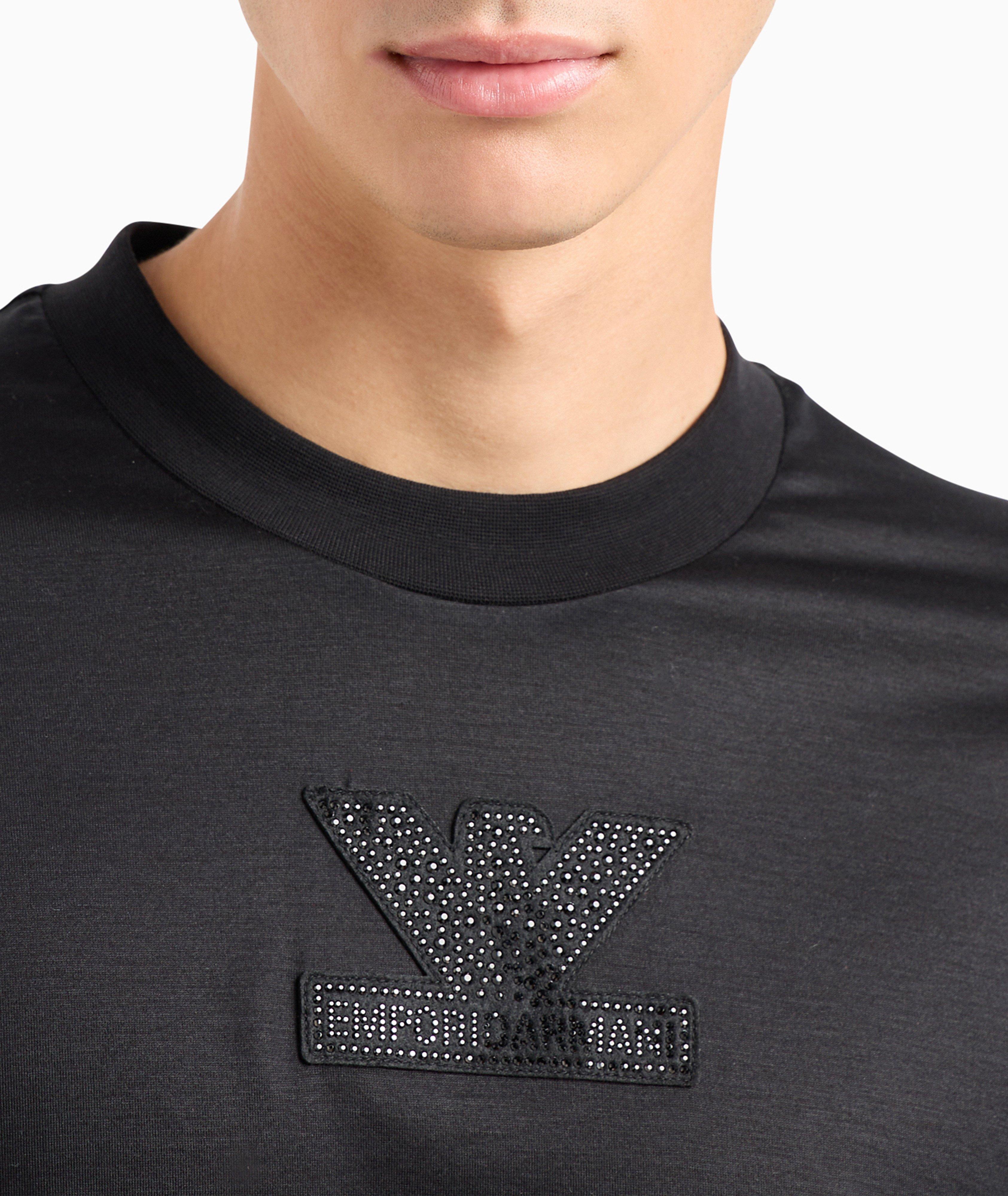 Clubwear Capsule Rhinestone Logo Long Sleeve T-Shirt image 3